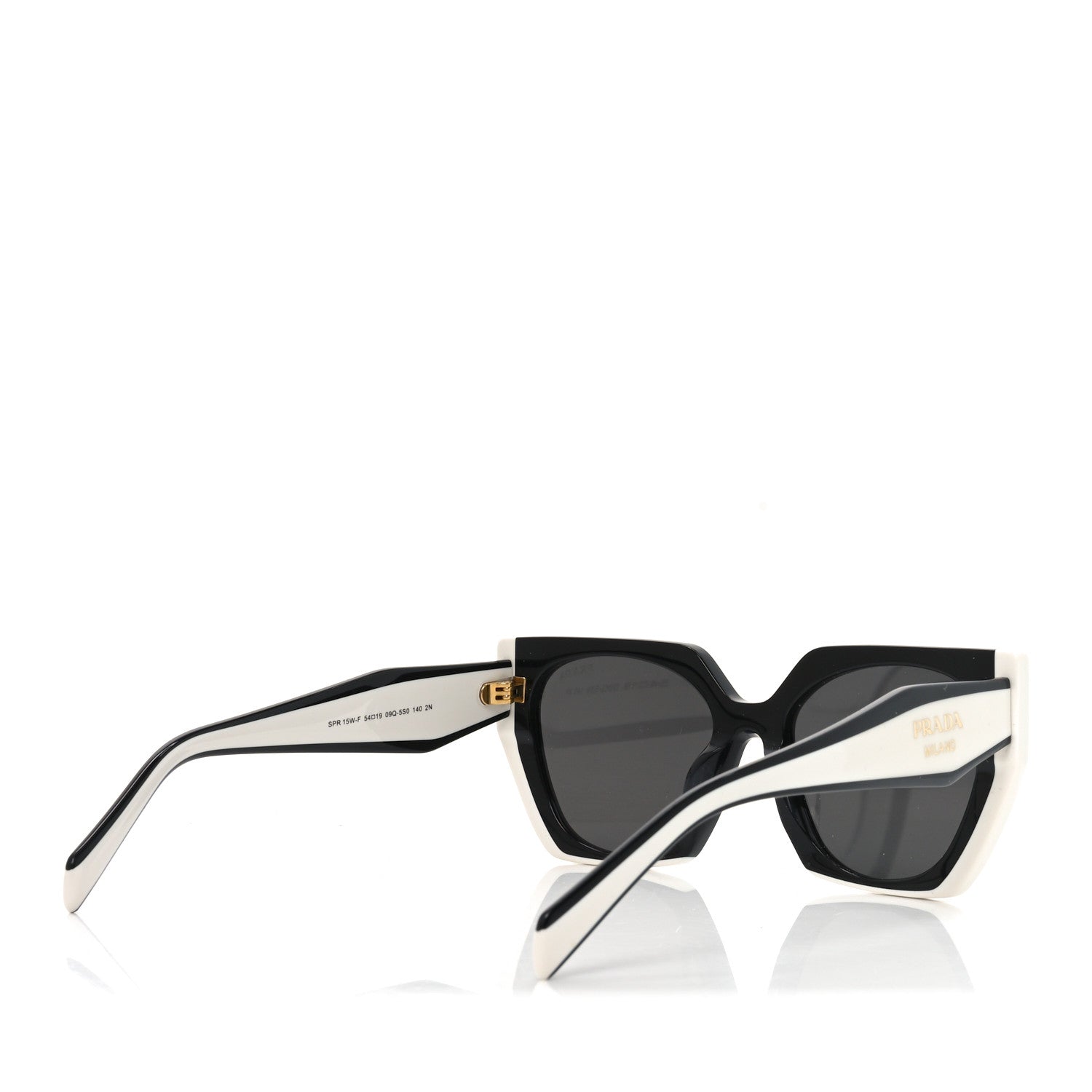 Acetate Sunglasses SPR 15W-F Black White