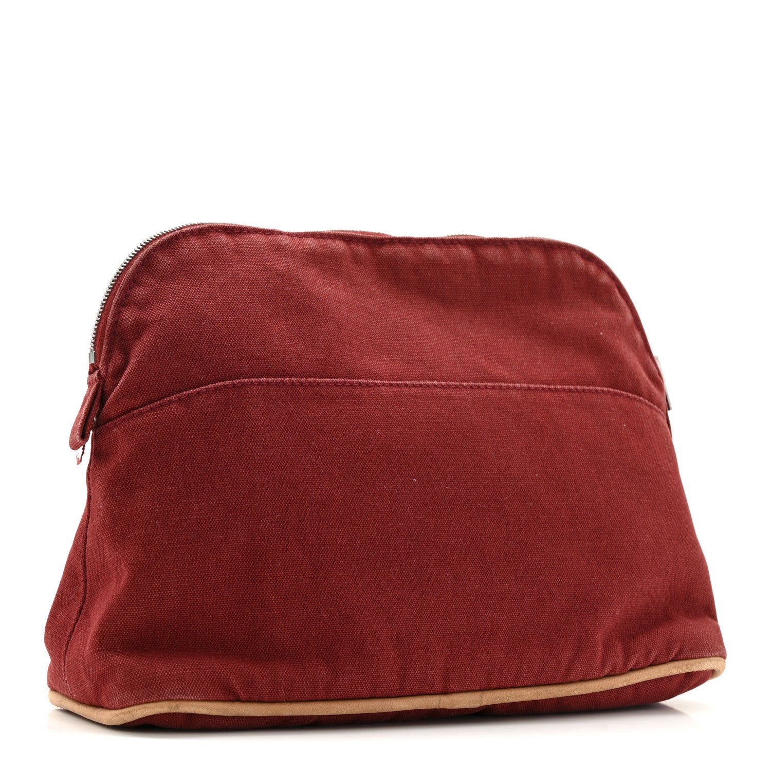 Cotton Bolide Travel Cosmetic Pouch Rouge