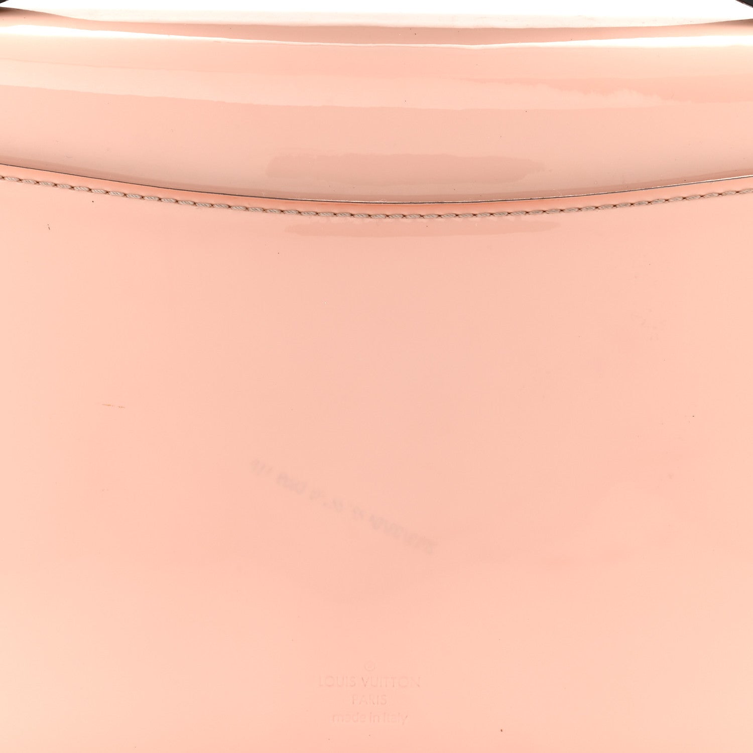Patent Calfskin Monogram Cherrywood BB Rose Ballerine