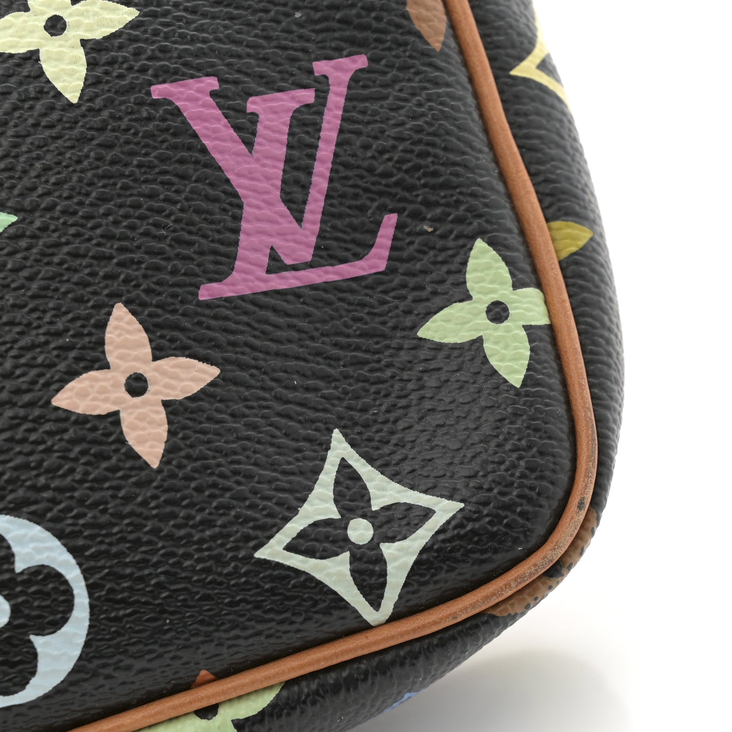 Monogram Multicolor Pochette Accessories Black