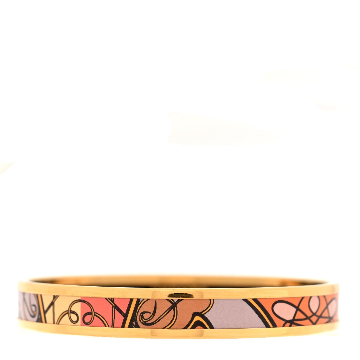 Enamel Printed Narrow Coup De Fouet Bracelet 62