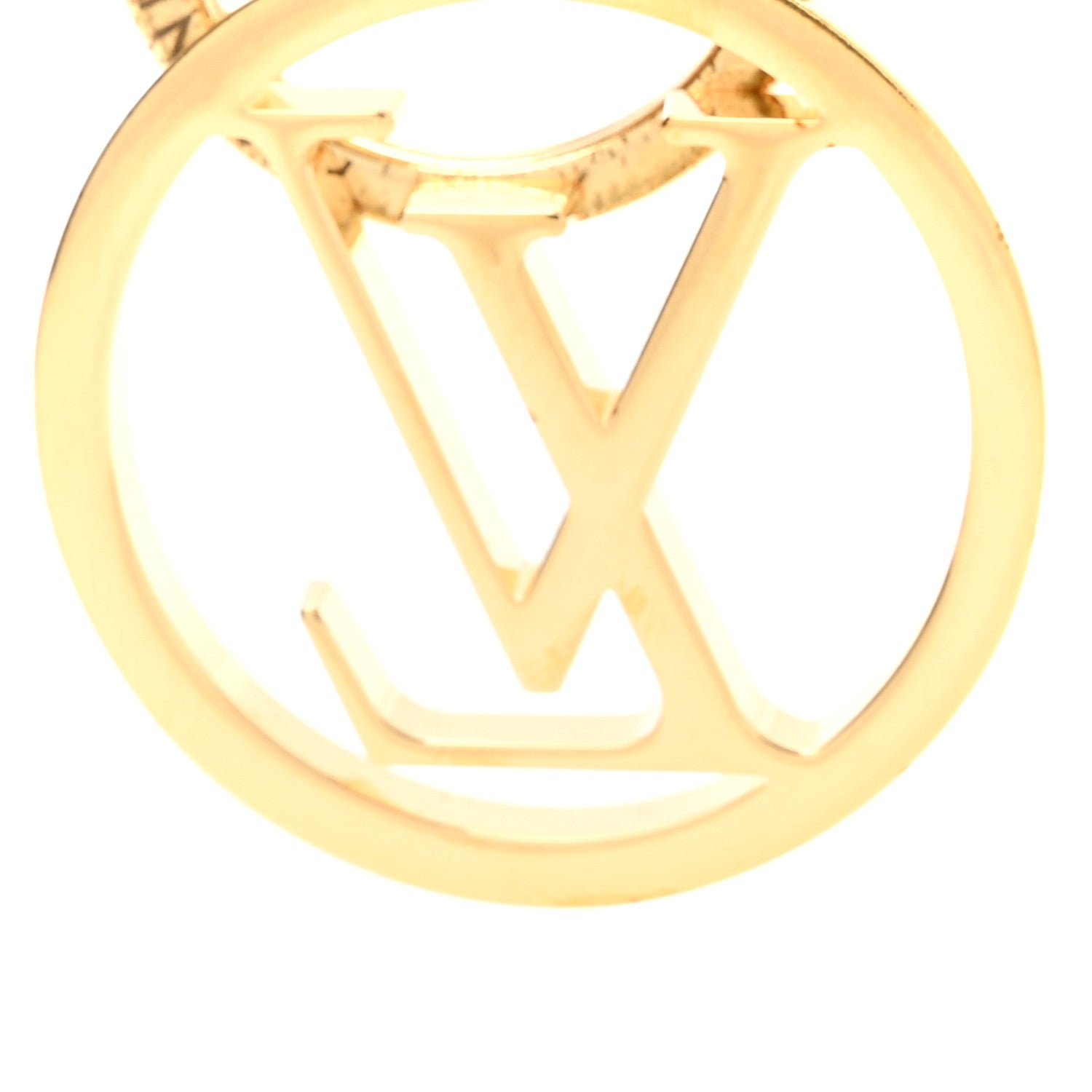 LV Circle Bag Charm Key Holder Gold