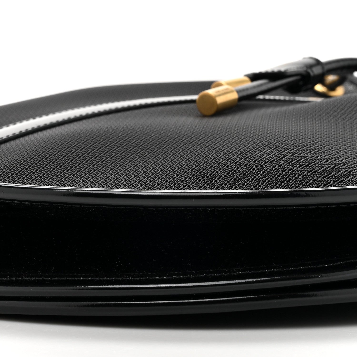 Mesh Patent Daryl Shoulder Bag Black