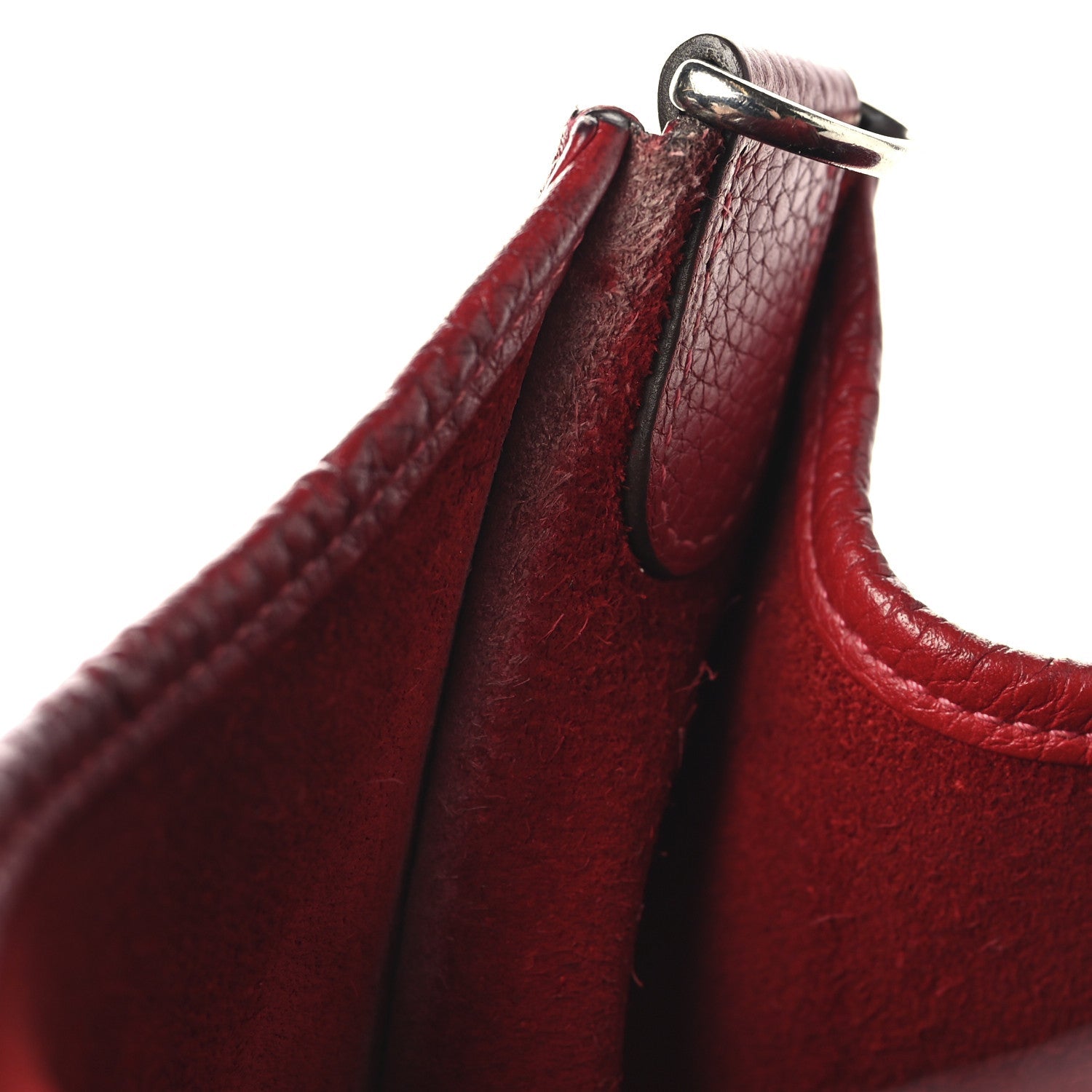 Taurillon Clemence Evelyne III PM Rouge Casaque Bleu Saphir