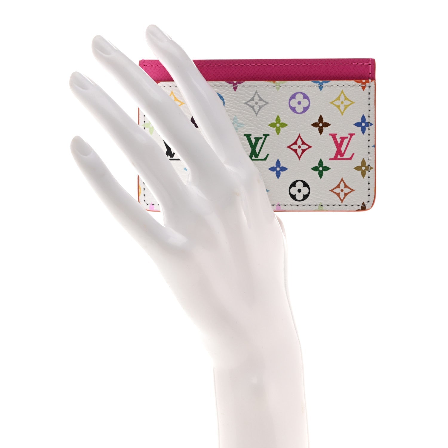 LV X TM Monogram Multicolor Card Holder Kawaii Pink