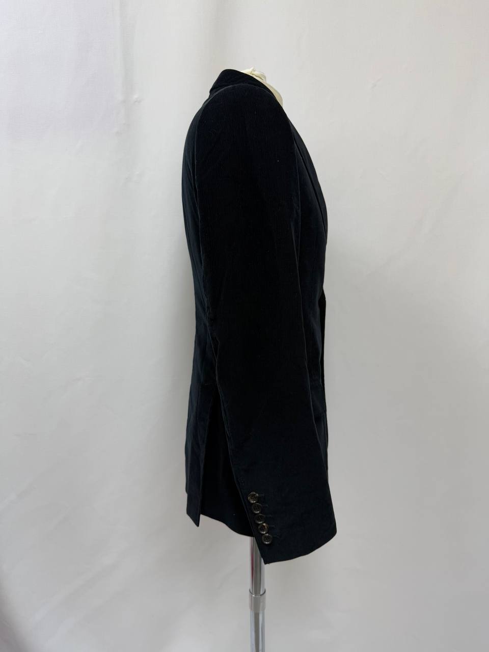 Men's Gucci Single-Breasted Blazer with Pockets in Black Corduroy