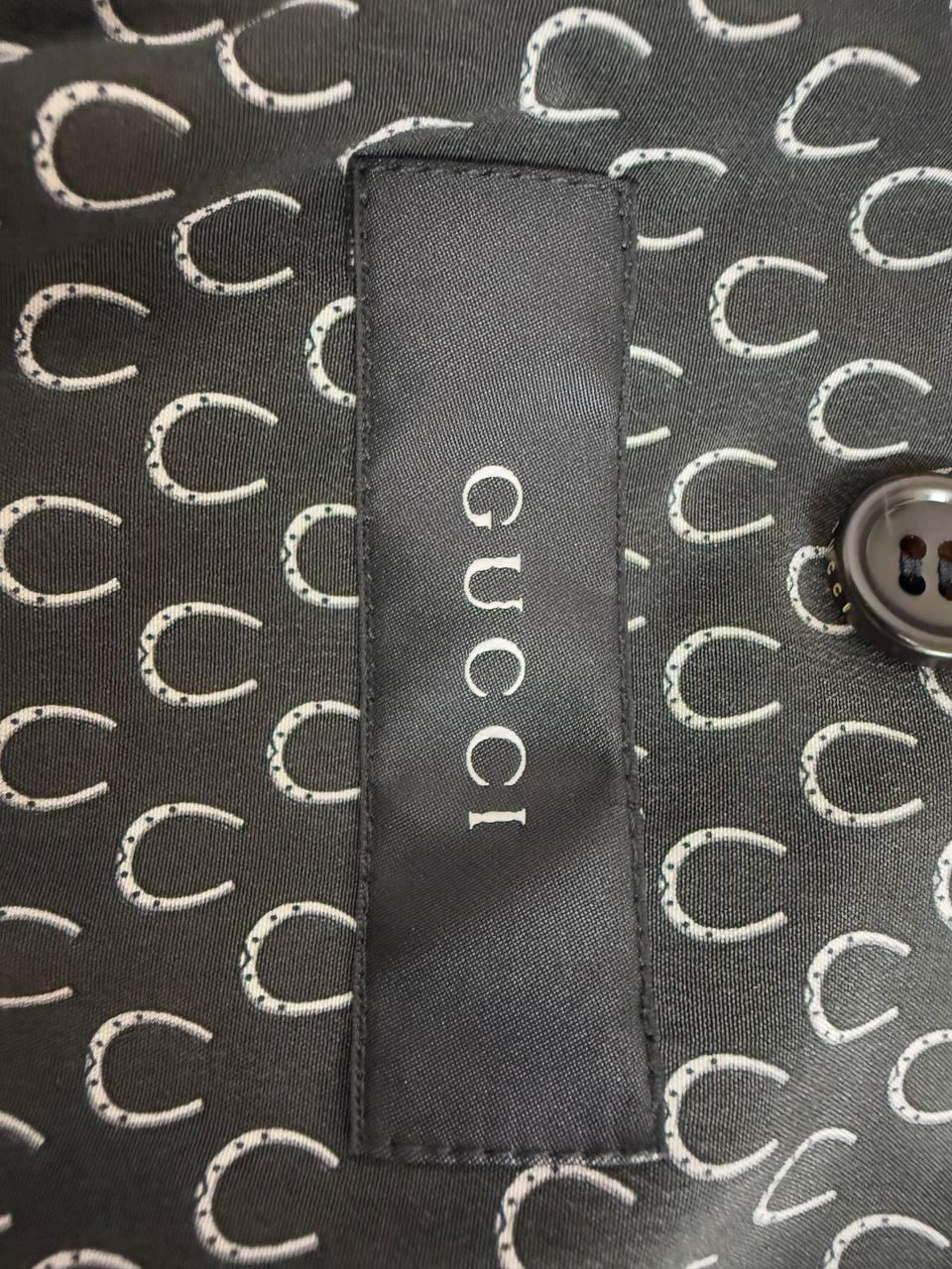 Men's Gucci Single-Breasted Blazer with Pockets in Black Corduroy