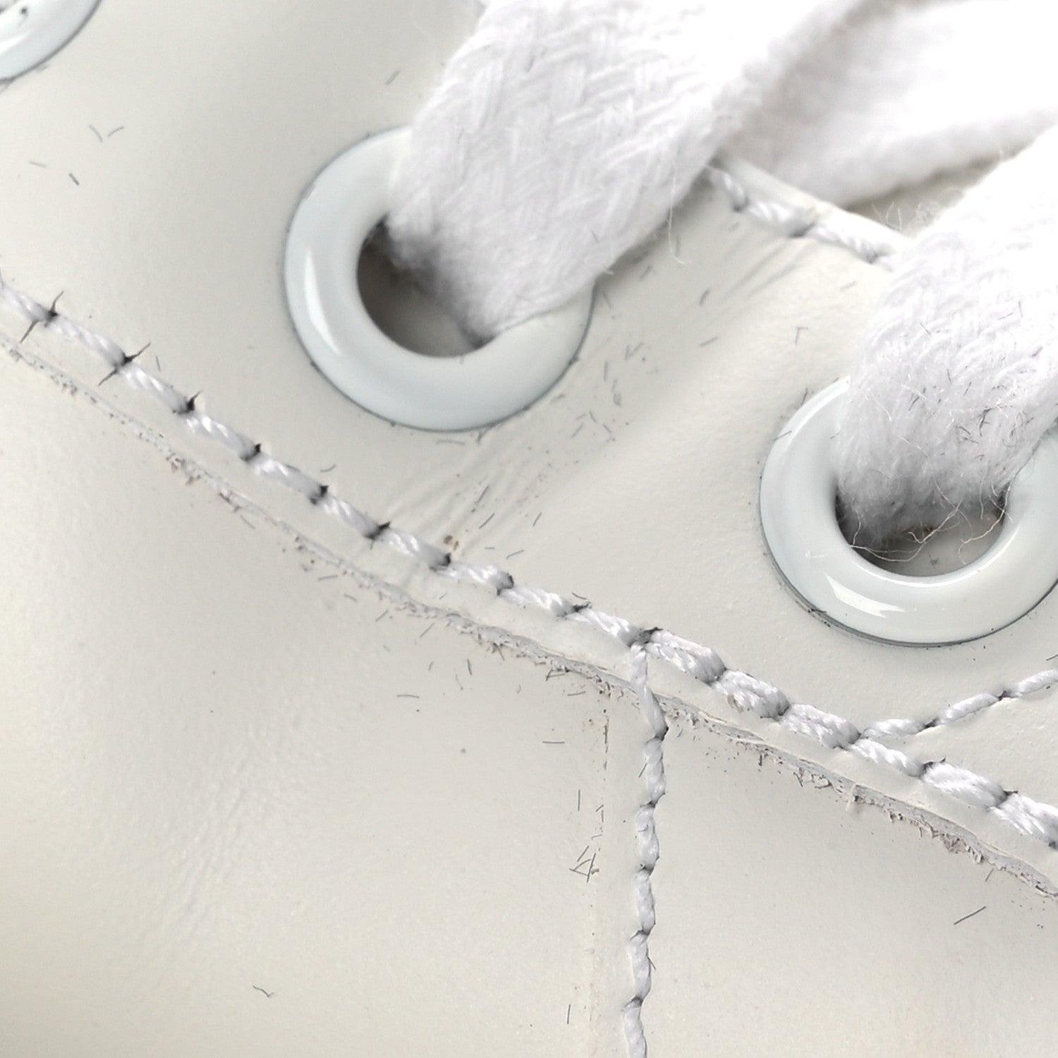 Calfskin Interlocking G Perforated Womens Ace Sneakers 38.5 White Grey Sky