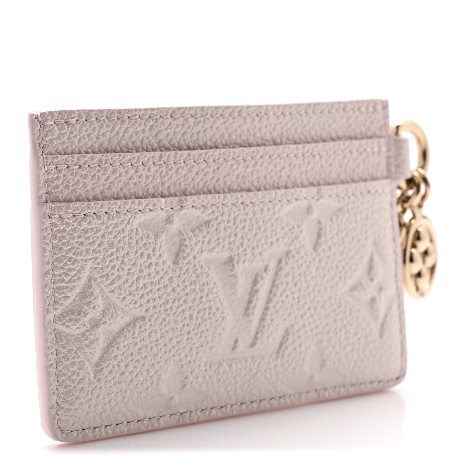 Empreinte Monogram LV Charms Card Holder Snowy Pearl