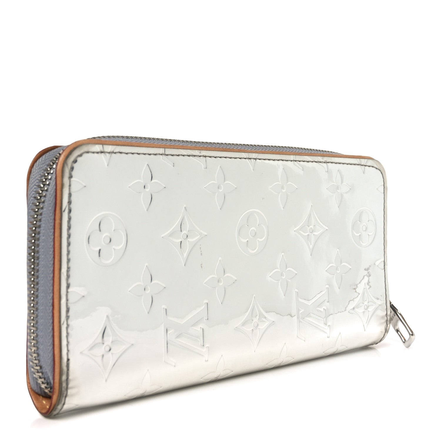 Monogram Mirror Zippy Wallet Silver