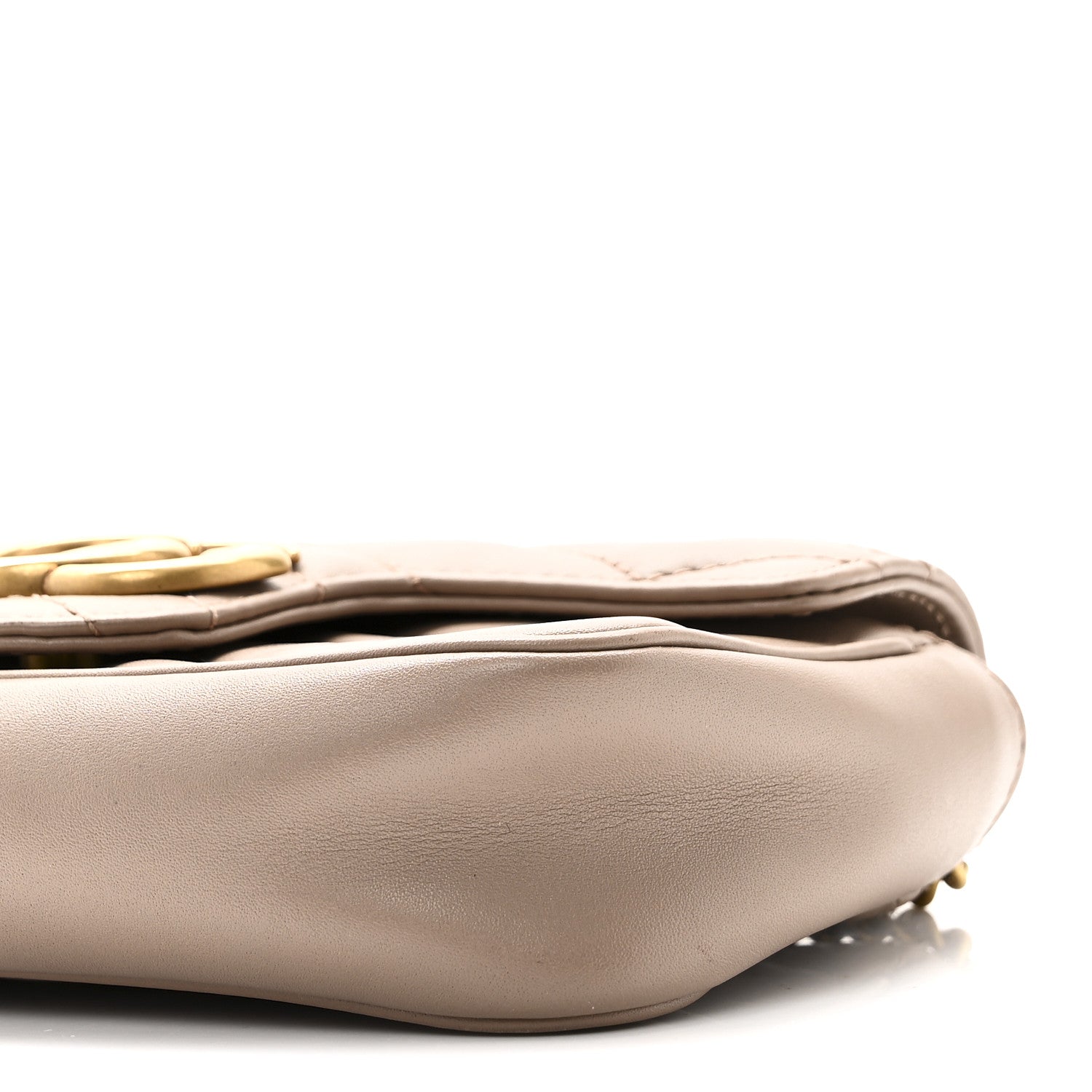 Calfskin Matelasse Super Mini GG Marmont Shoulder Bag Porcelain Rose