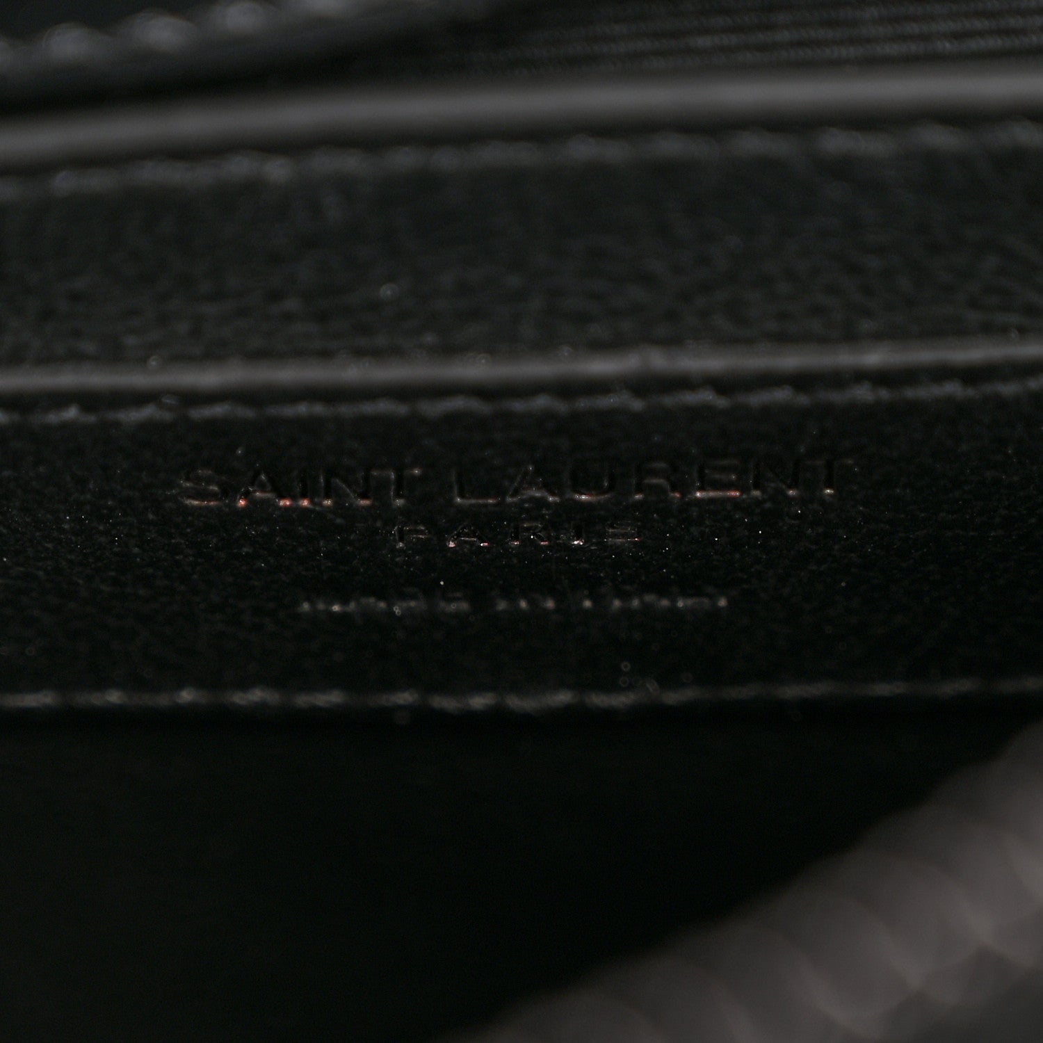 Calfskin Y Quilted Monogram Monochrome Small Loulou Chain Satchel Black