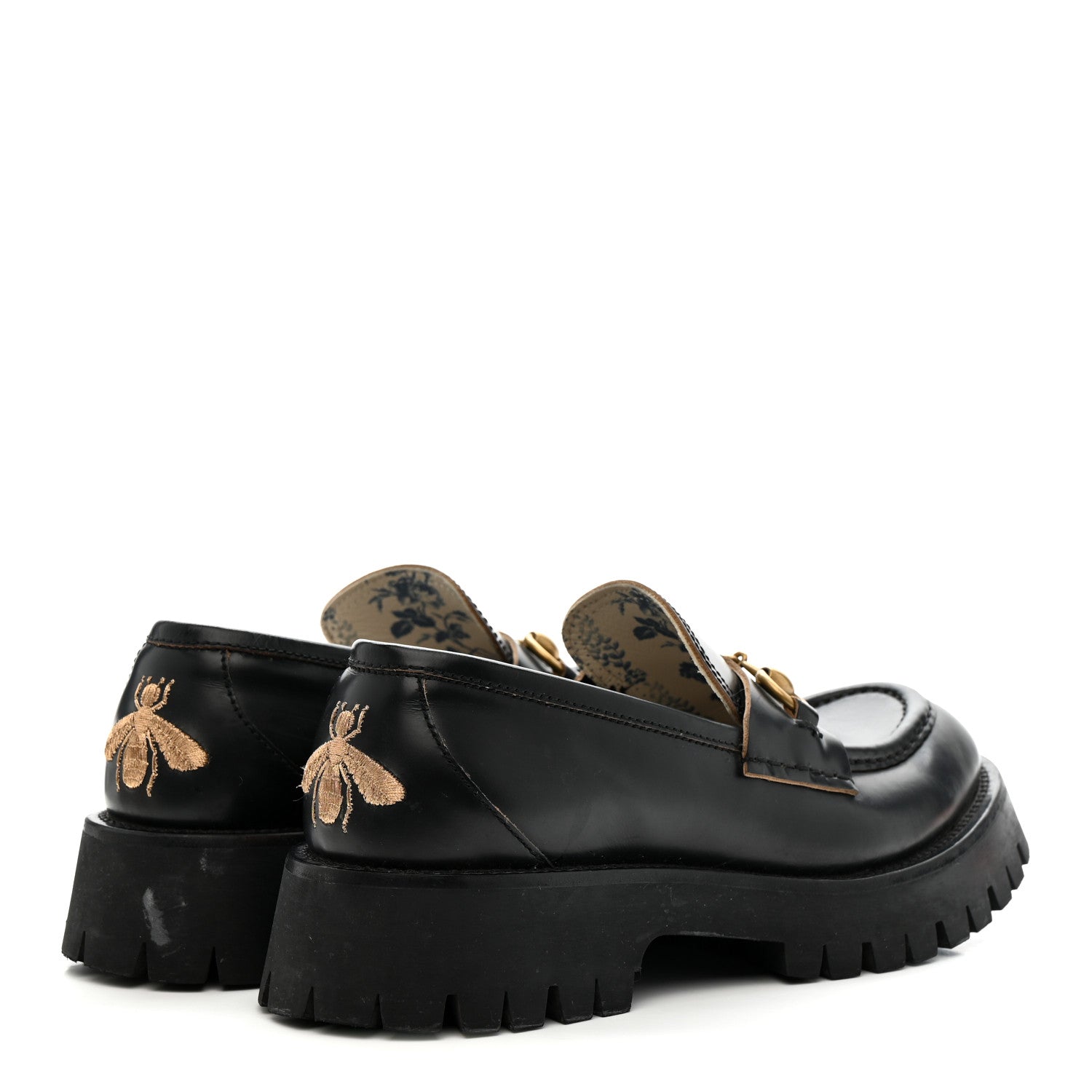 Cordovan Lux Womens Harald Horsebit 25mm Platform Loafers 39 Black