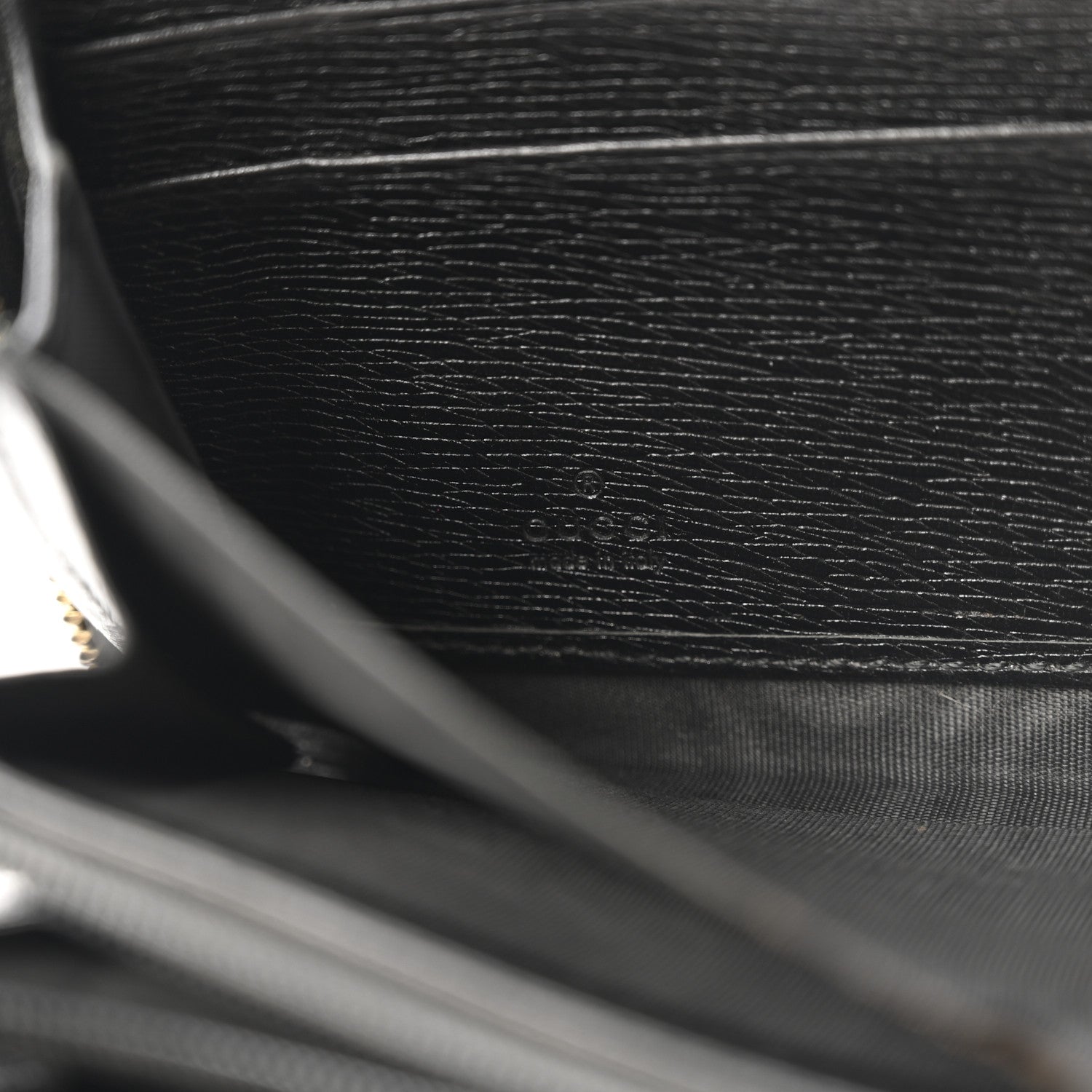 Calfskin GG Zip Around Wallet Black