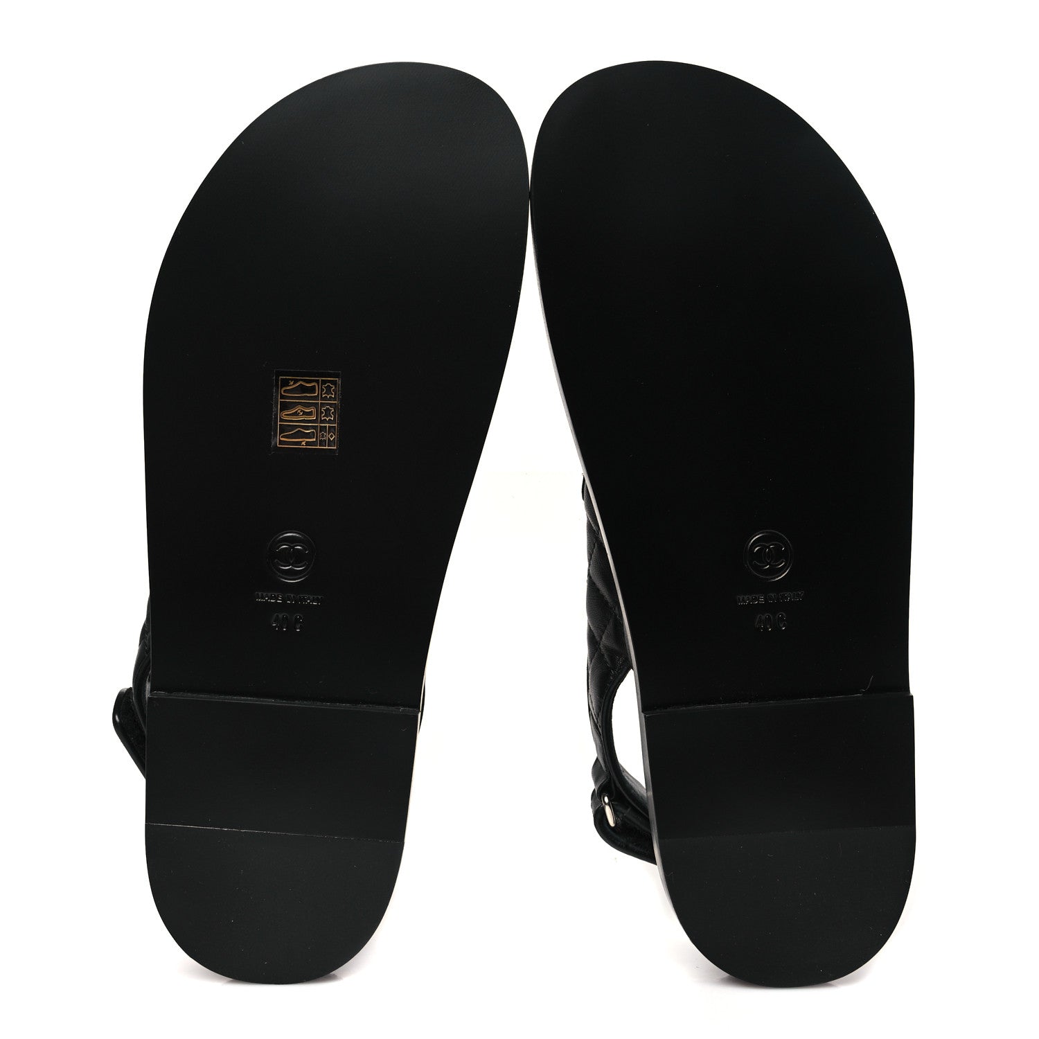 Lambskin Velcro Dad Sandals 40 Black