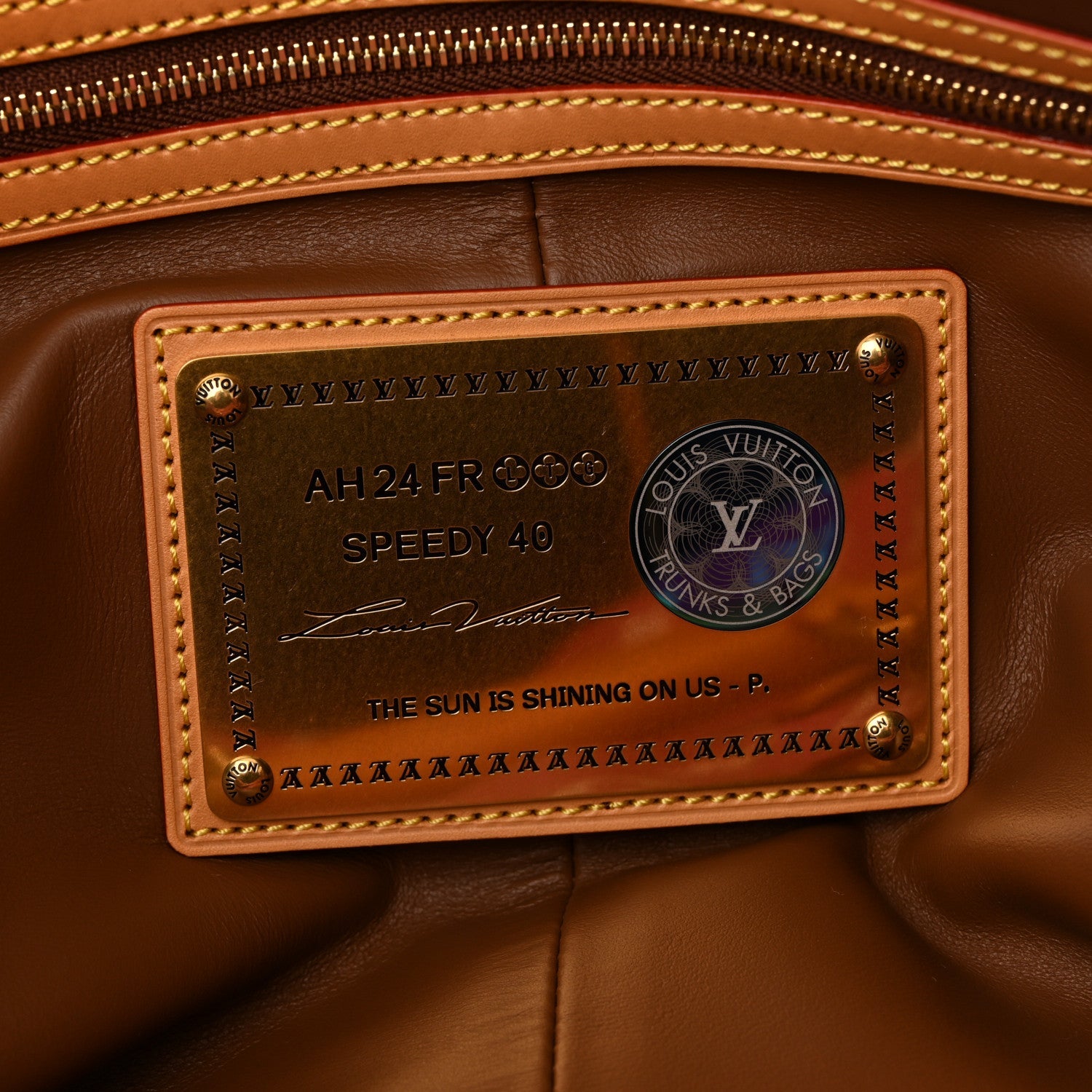 Calfskin Monogram Speedy P9 Bandouliere 40 Agate