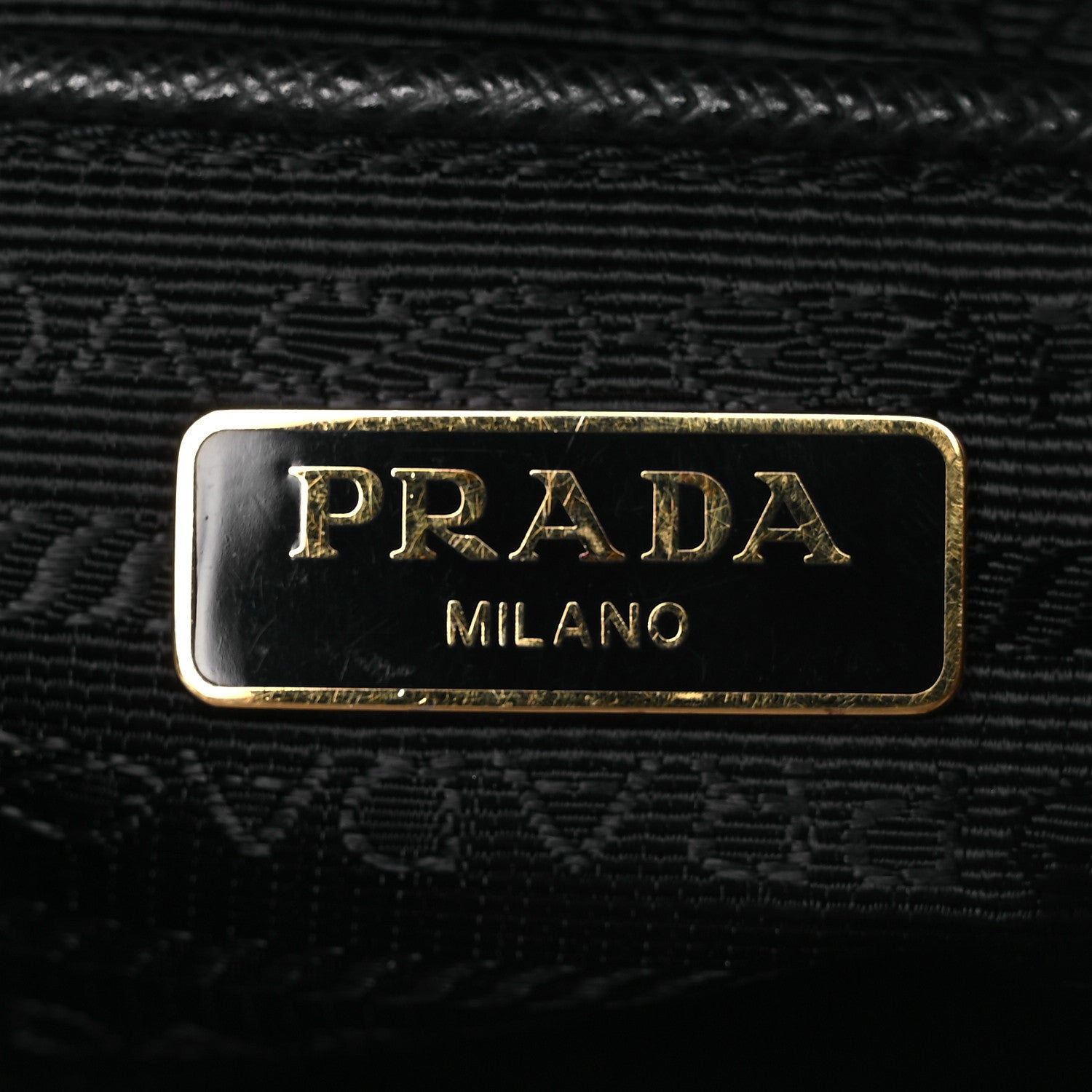 Tessuto Nylon Saffiano Crossbody Bag Black