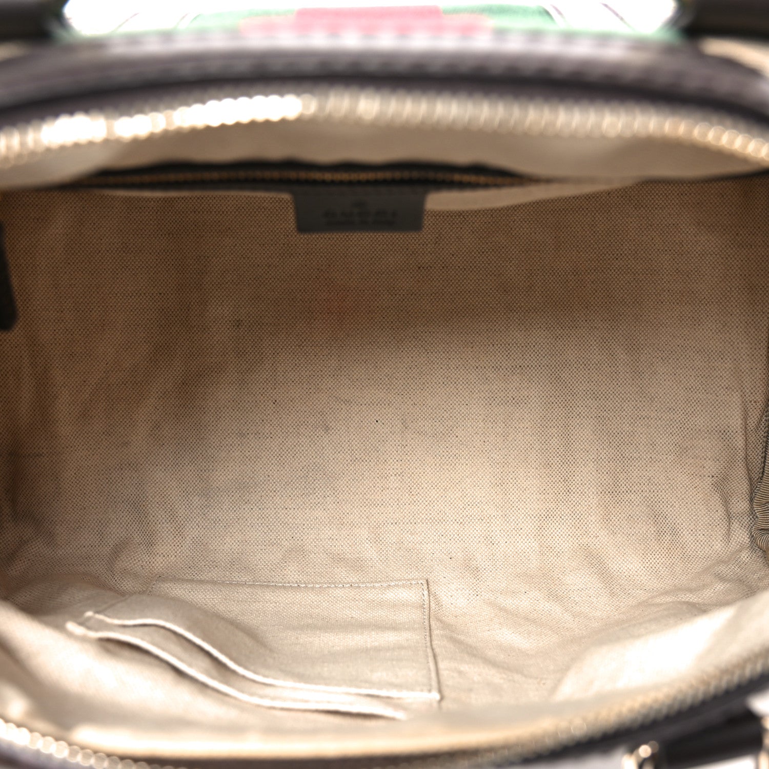 Monogram Selleria Calfskin Vintage Web Medium Boston Beige Ebony Cocoa