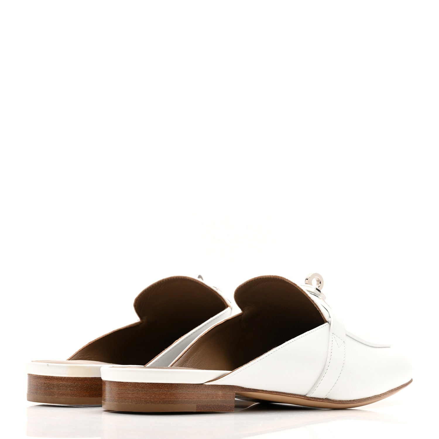 Calfskin Oz Mules 37.5 White