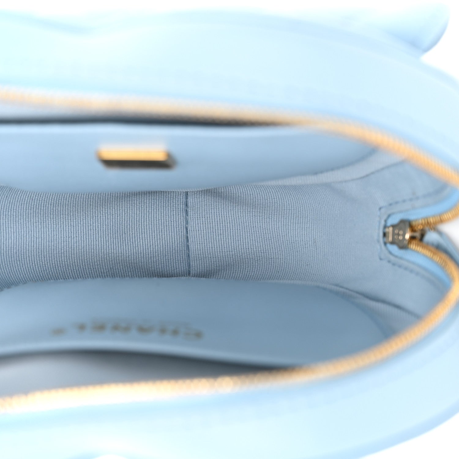 Lambskin Quilted CC In Love Heart Bag Light Blue