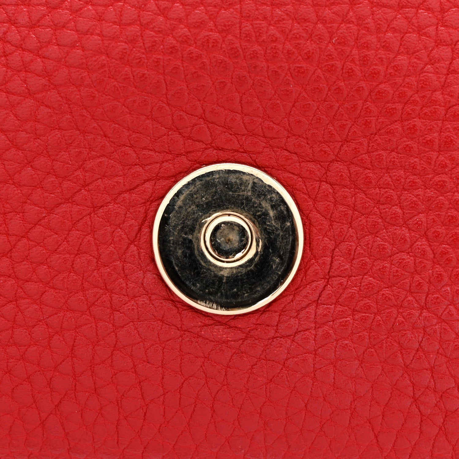 Pebbled Calfskin Medium Soho Flap Crossbody Tabasco Red