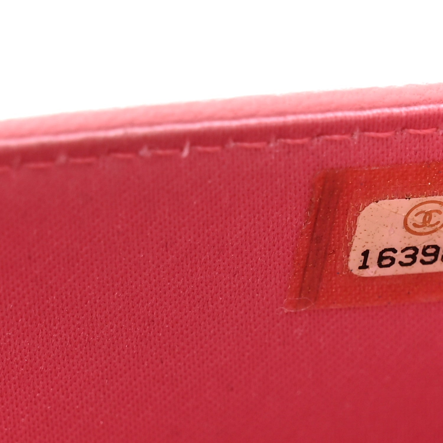 Lambskin Camellia Embossed Wallet on Chain WOC Pink