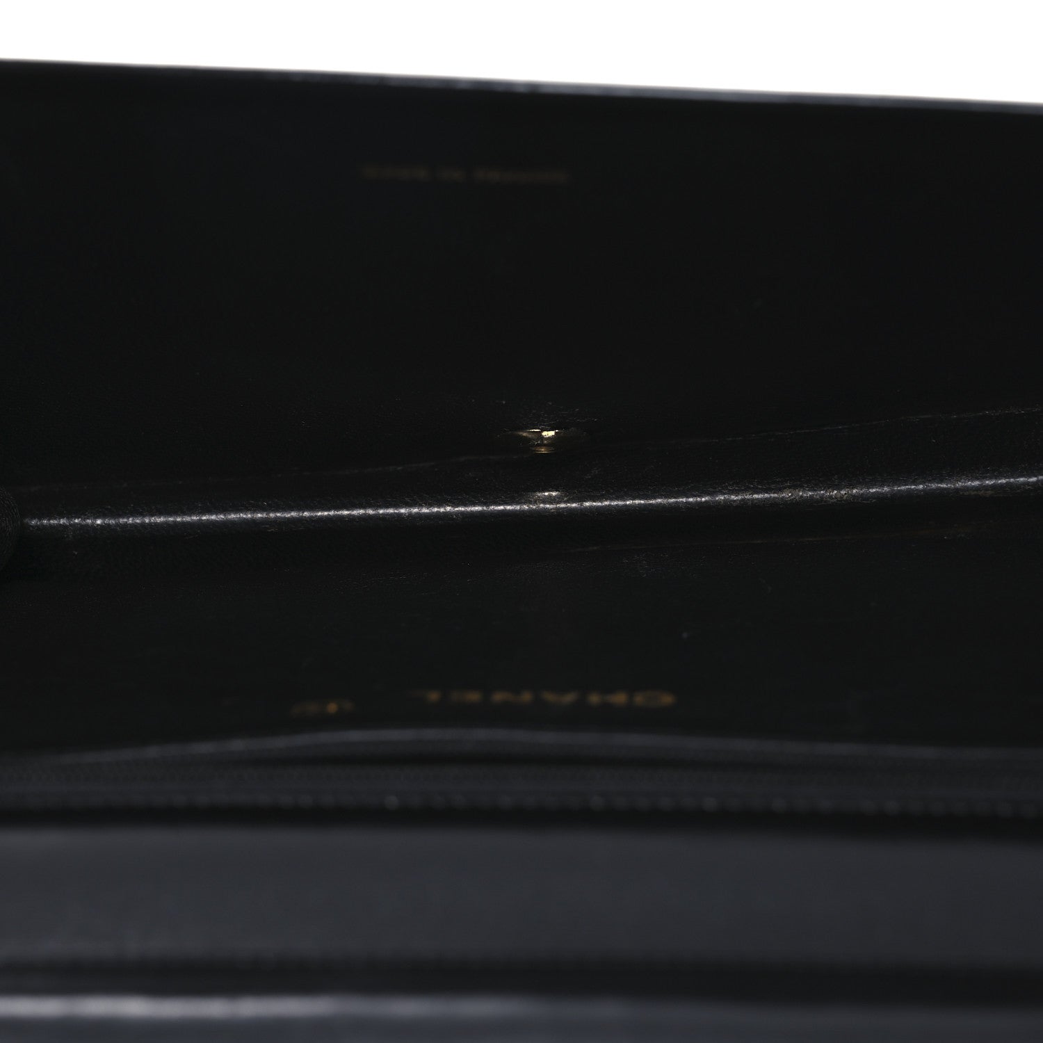 Lambskin Chevron Quilted Small Single Flap Black