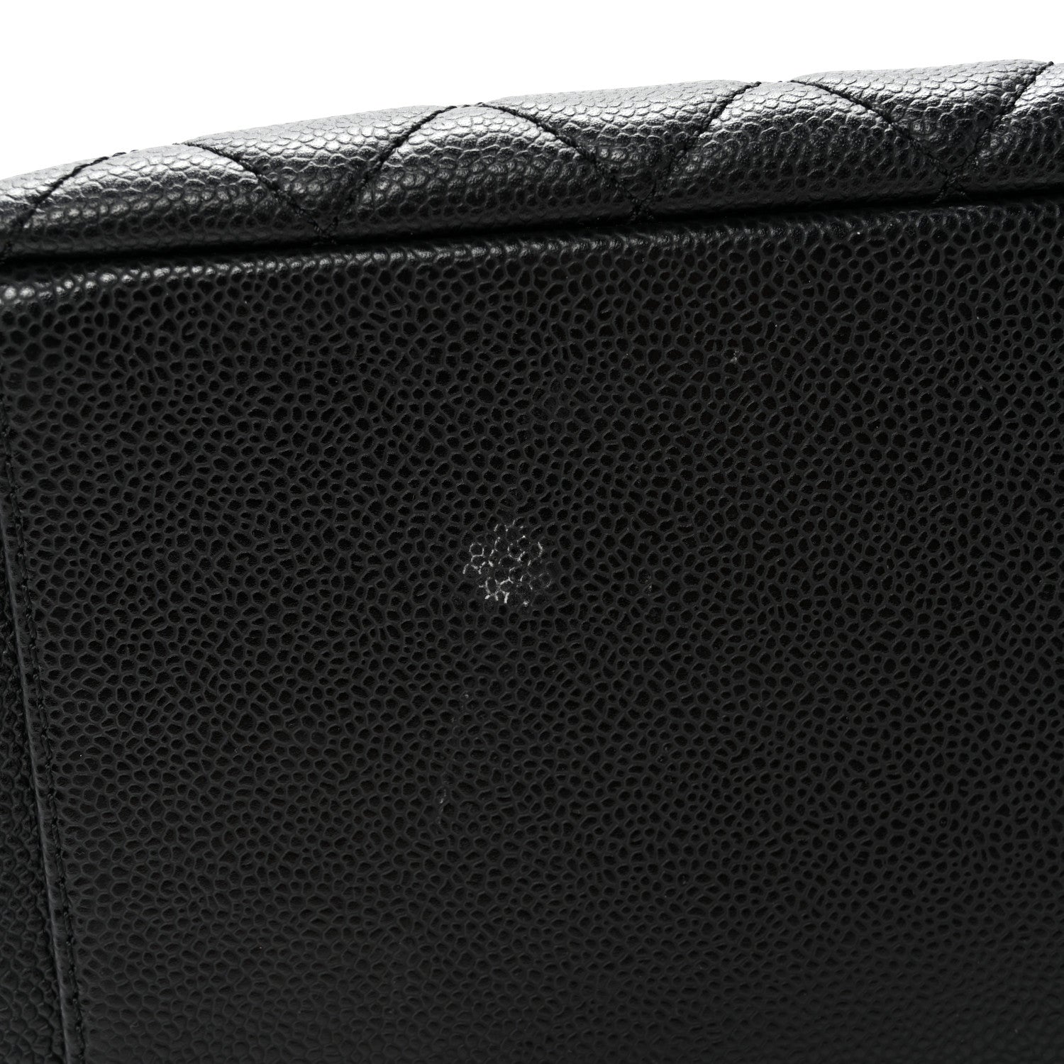 Caviar Quilted Grand Shopping Tote GST Black