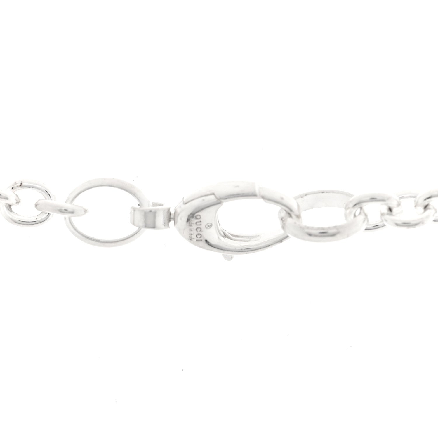 Sterling Silver Britt Interlocking GG Pendant Necklace