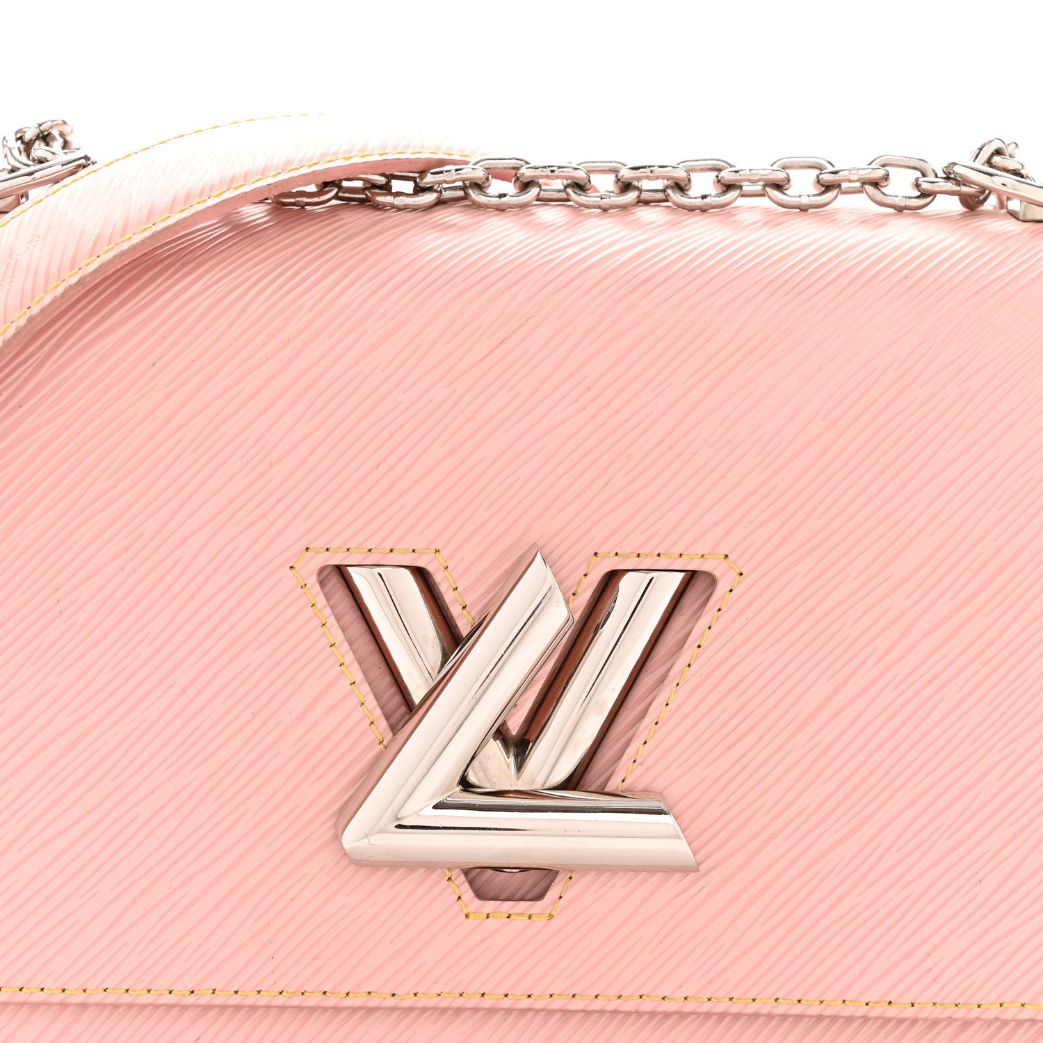 Epi Twist Shoulder Bag MM Rose Ballerine