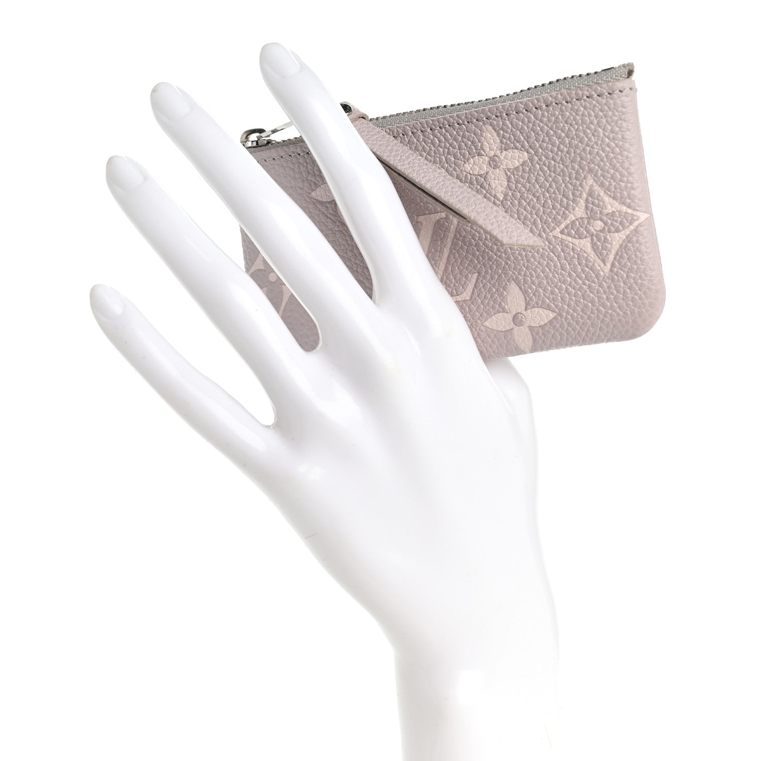 Empreinte Monogram Giant Key Pouch Brume Gray White Quartz