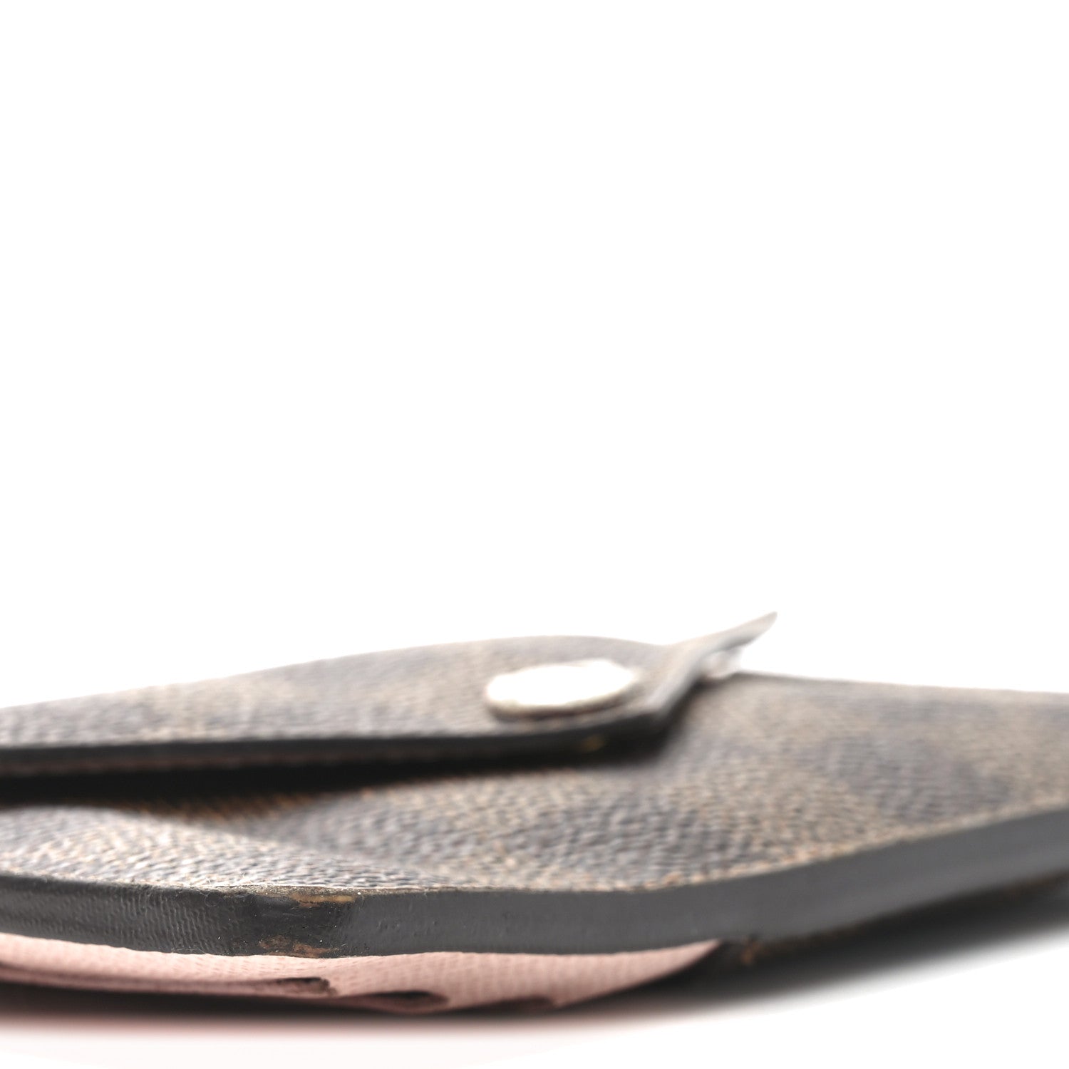 Damier Ebene Recto Verso Card Holder Rose Ballerine