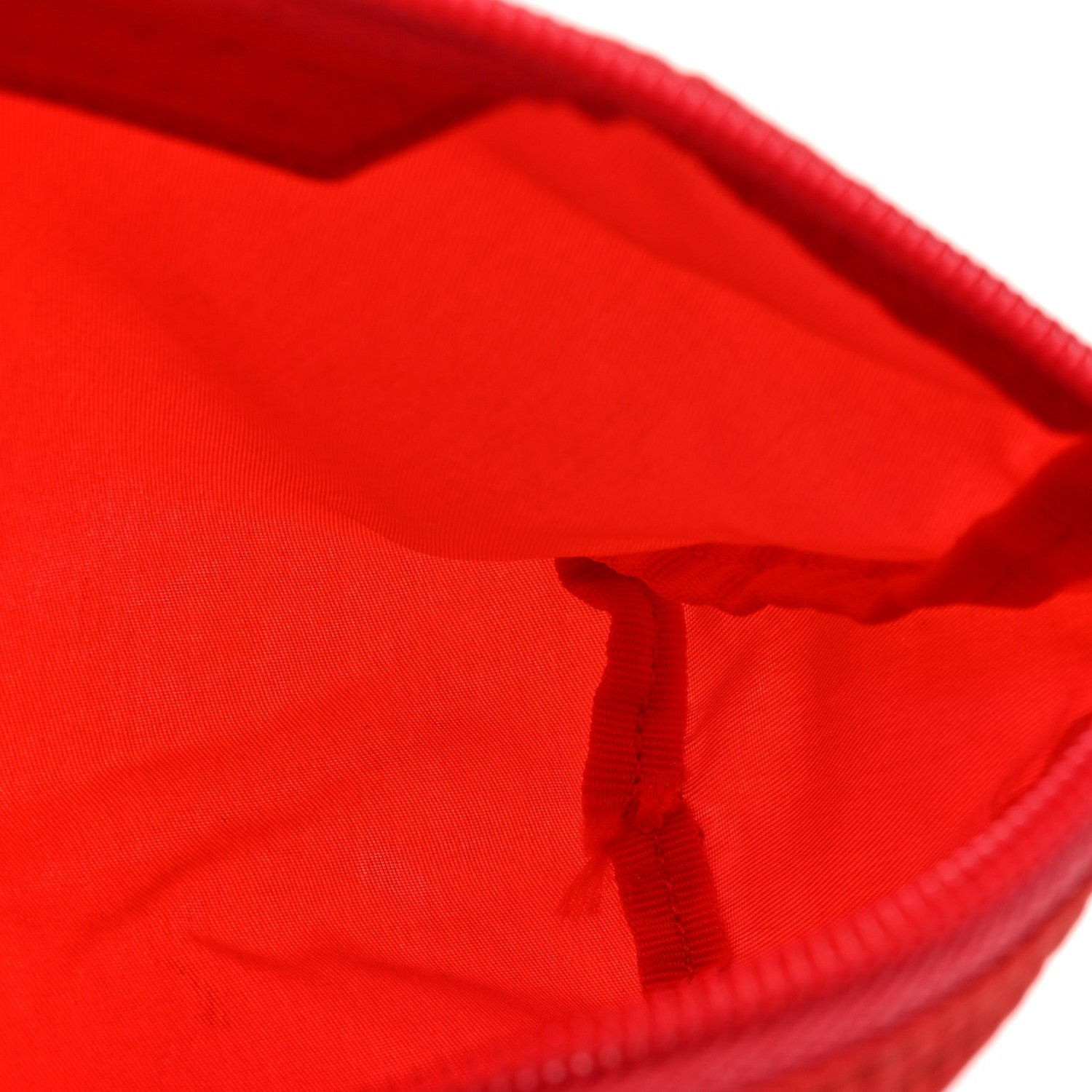 Tessuto Nylon Vela Cosmetic Pouch Rosso