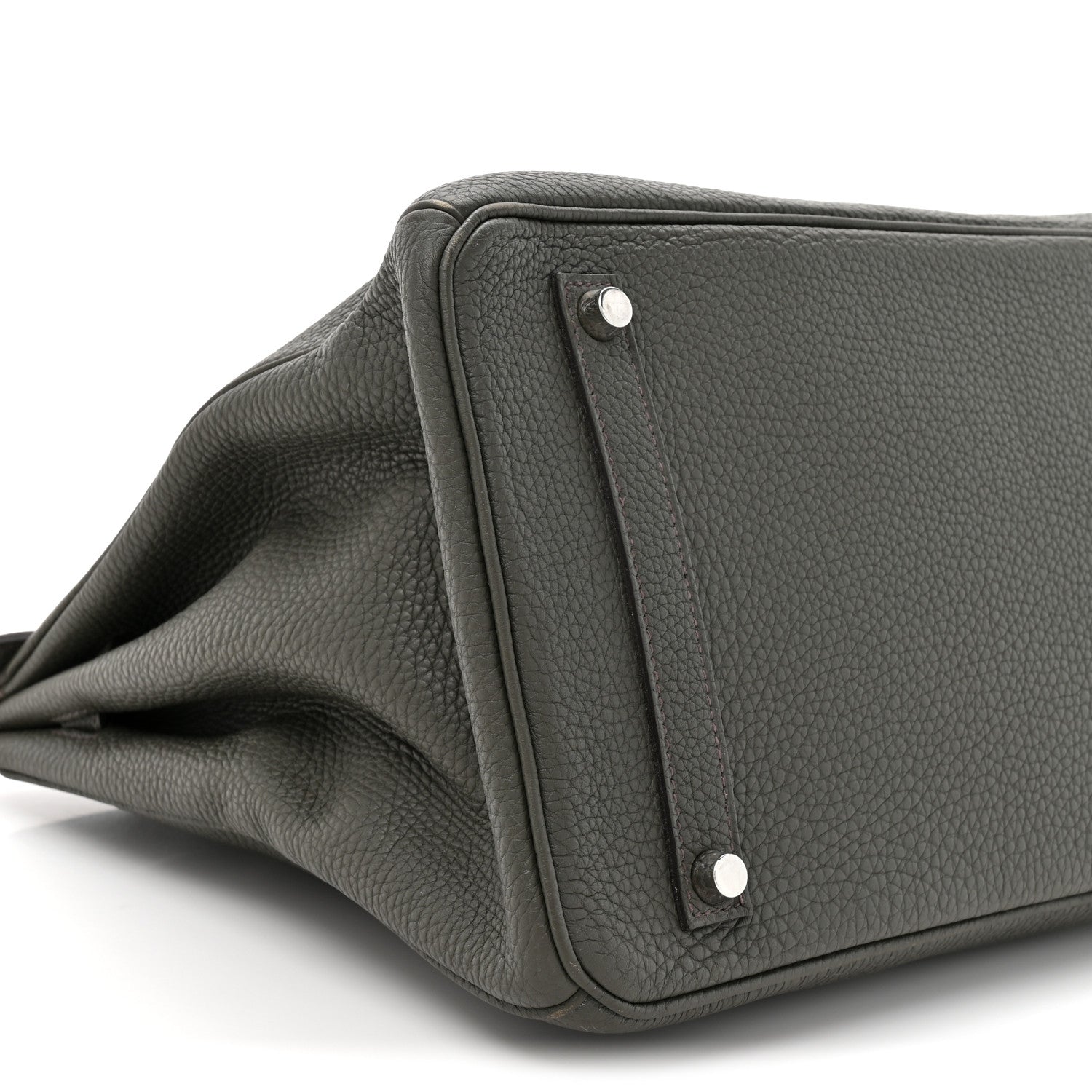 Taurillon Clemence Birkin 35 Vert De Gris