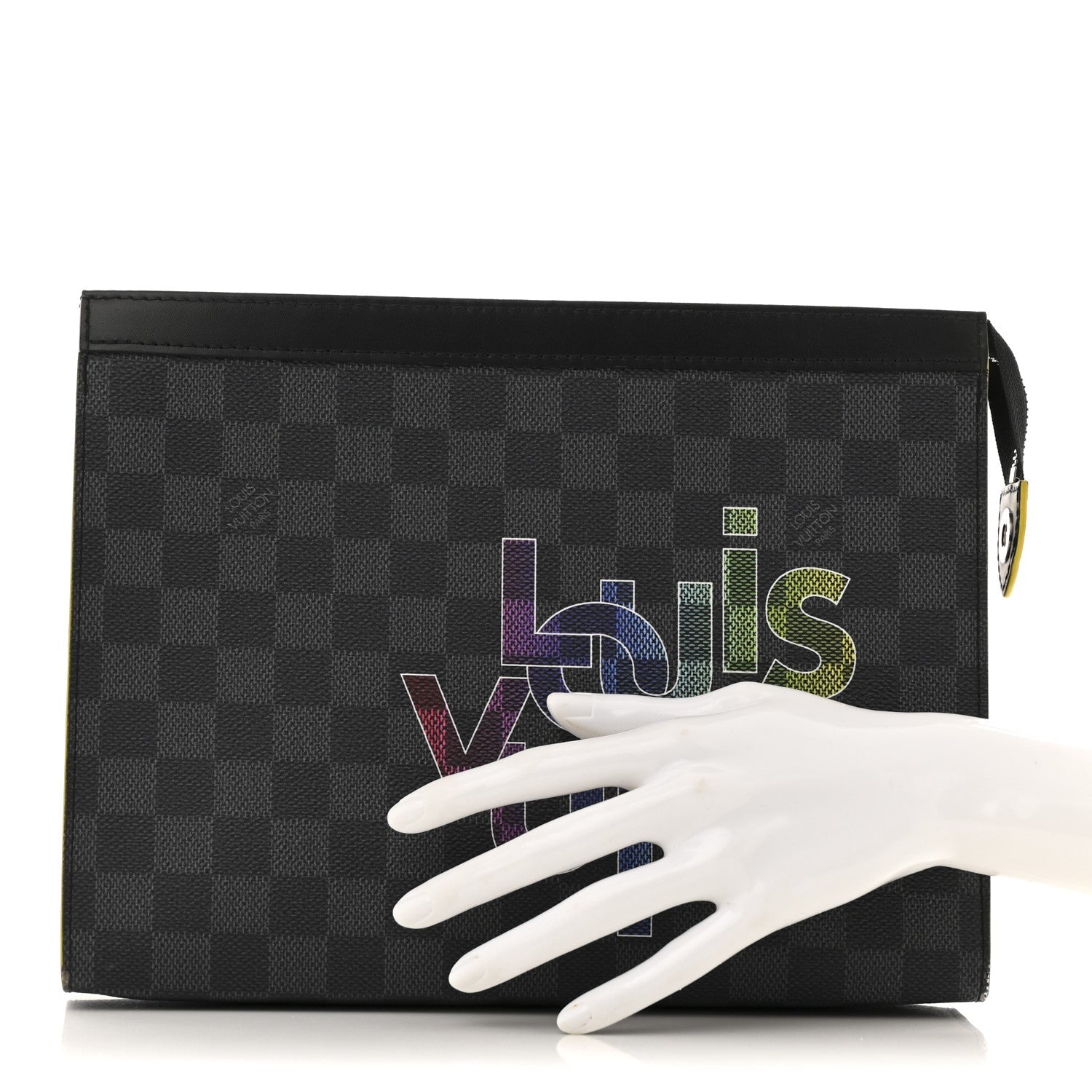Damier Graphite Pochette Voyage MM  Yellow