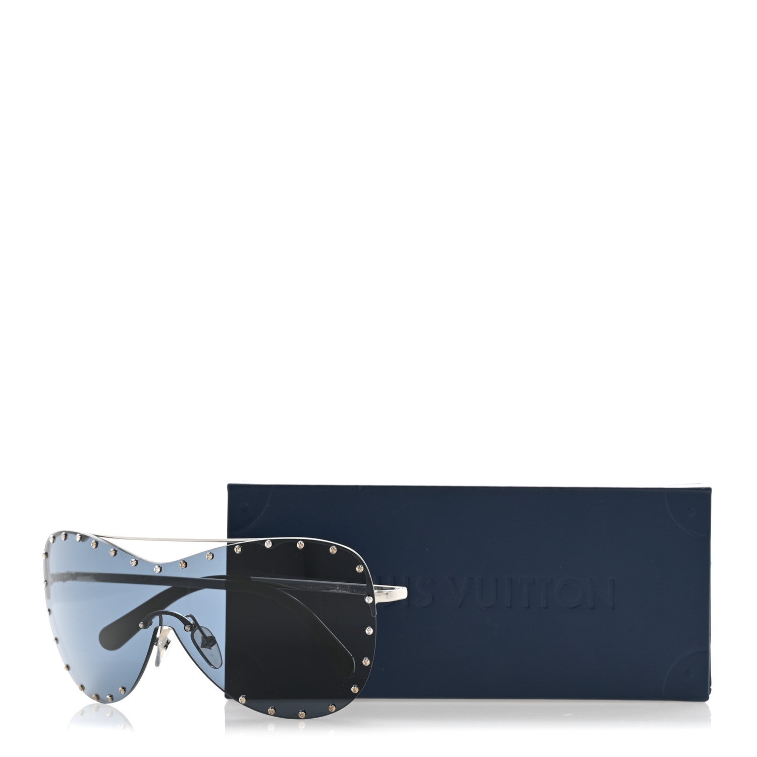 Metal The Party Shield Sunglasses Z1056E Black
