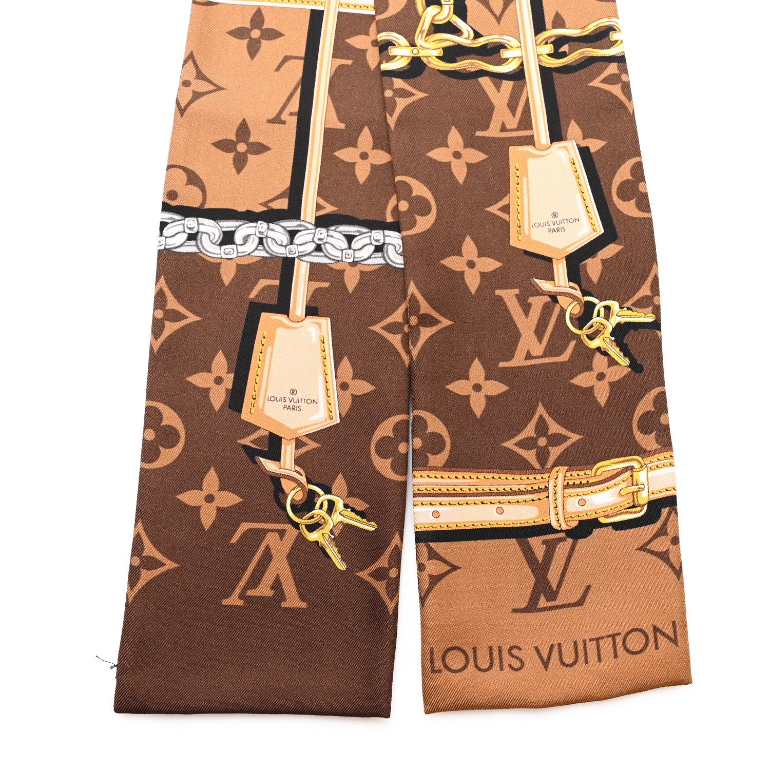 Silk Monogram Confidential Bandeau Brown