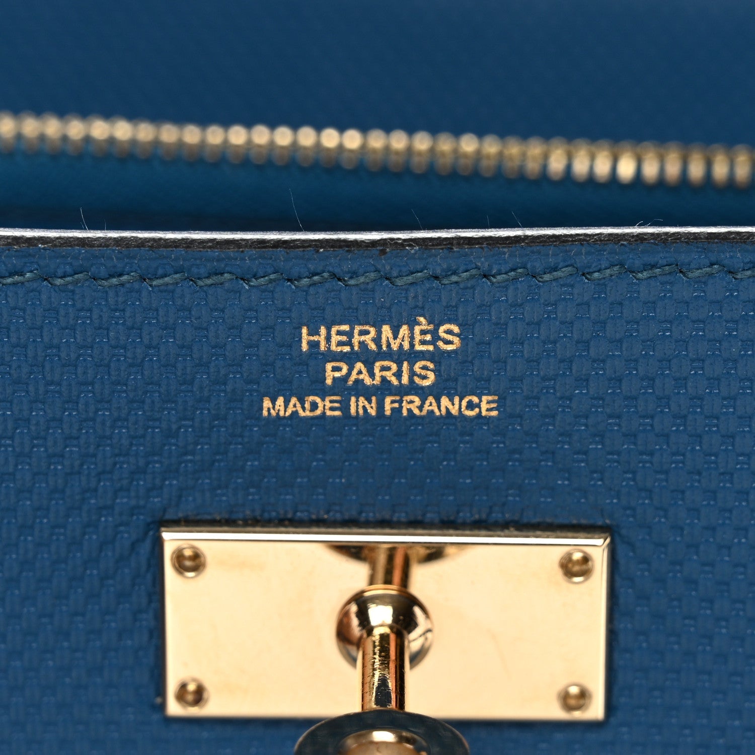 Grain d'H Kelly Longue Wallet Bleu De Galice