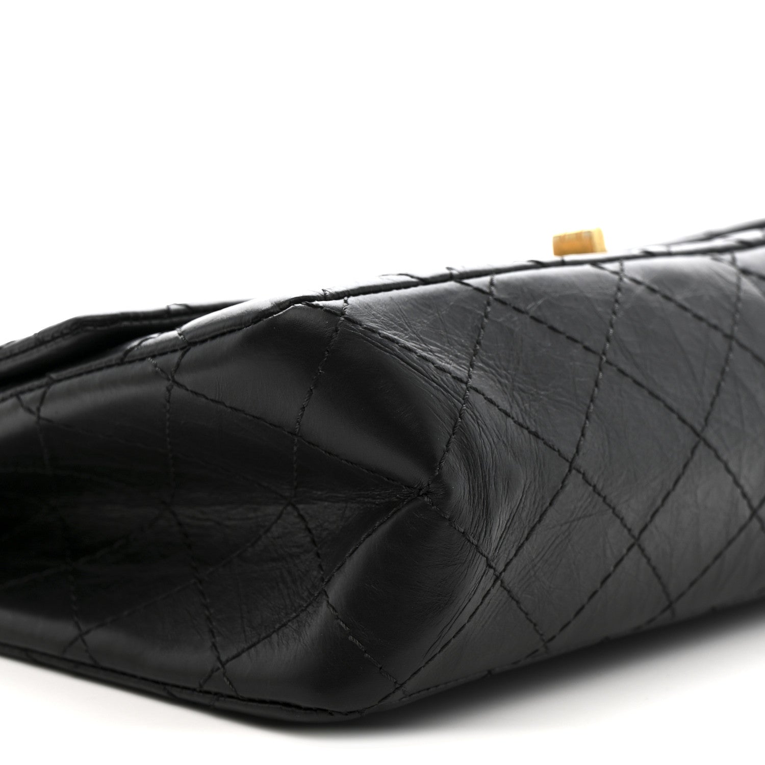 Aged Calfskin Quilted 2.55 Reissue 226 Flap Black