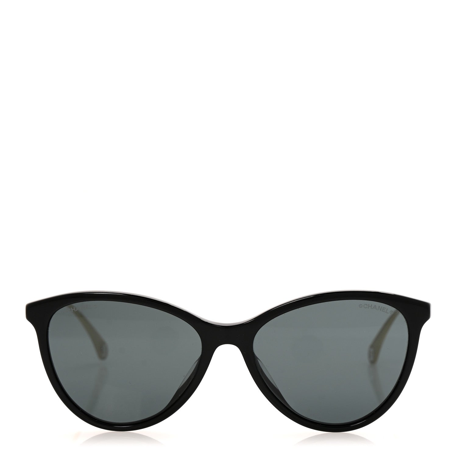 Acetate Metal Butterfly Sunglasses 5459-A Black Gold