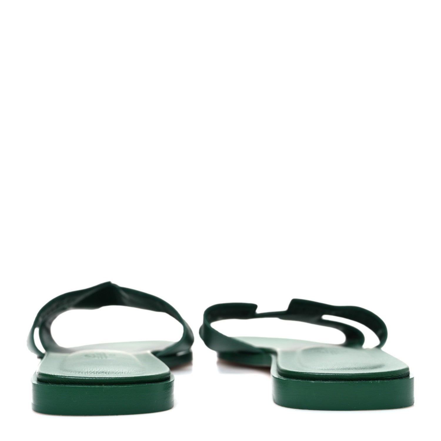 Calfskin Oran Sandals 40.5 Vert Electrique