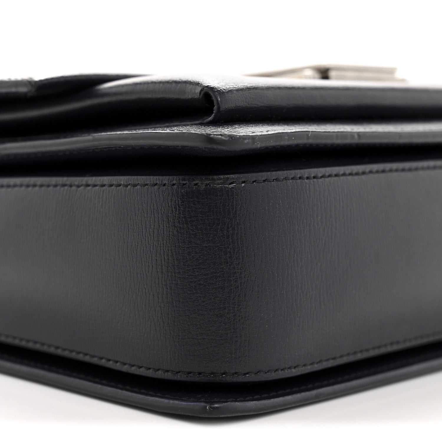 Calfskin Medium Bellechasse Satchel Deep Marine