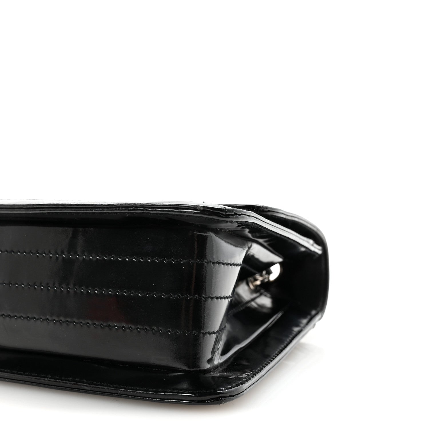 Jersey Patent Quilted 2.55 Reissue Flap Black