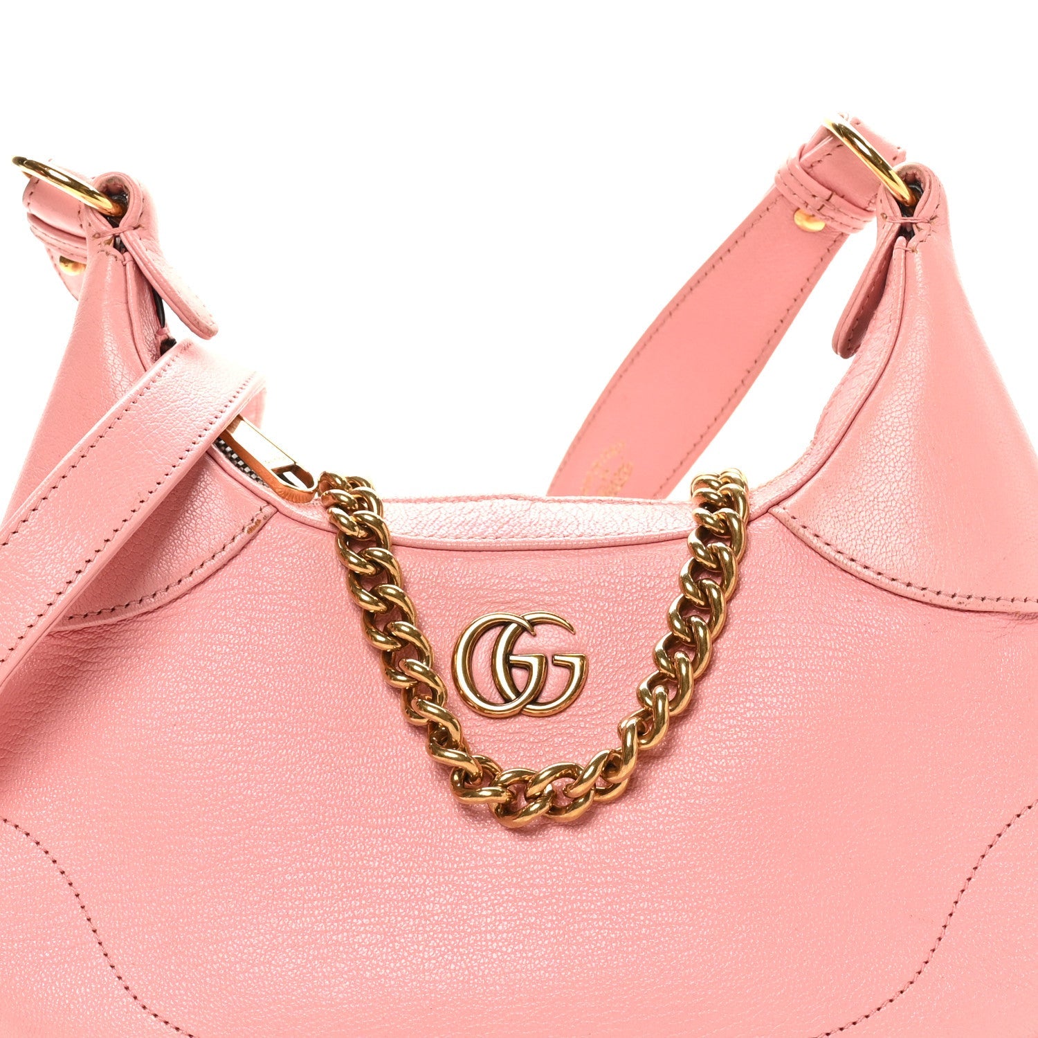 Goatskin Small Aphrodite Shoulder Bag Wild Rose