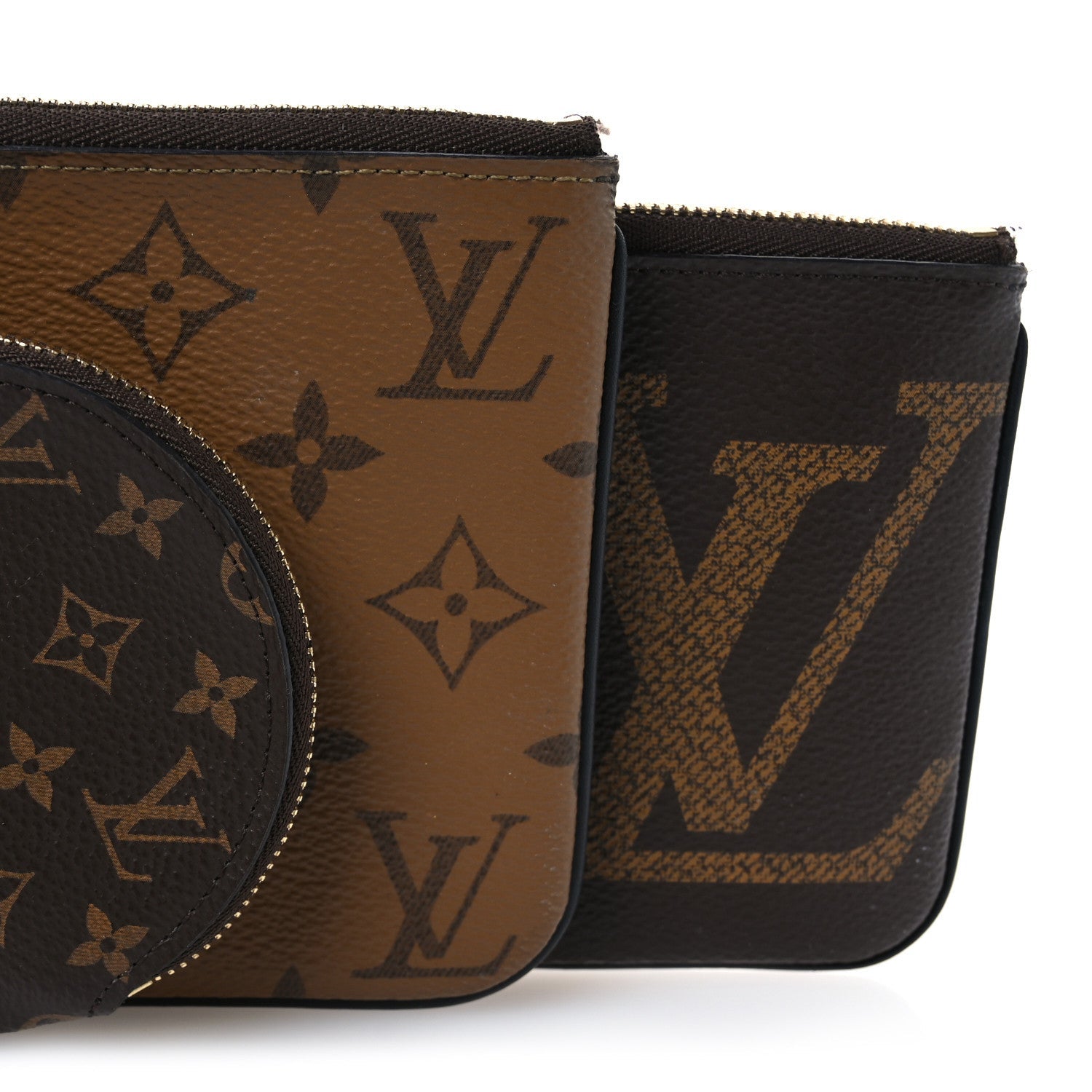 Reverse Monogram Giant Trio Pouch