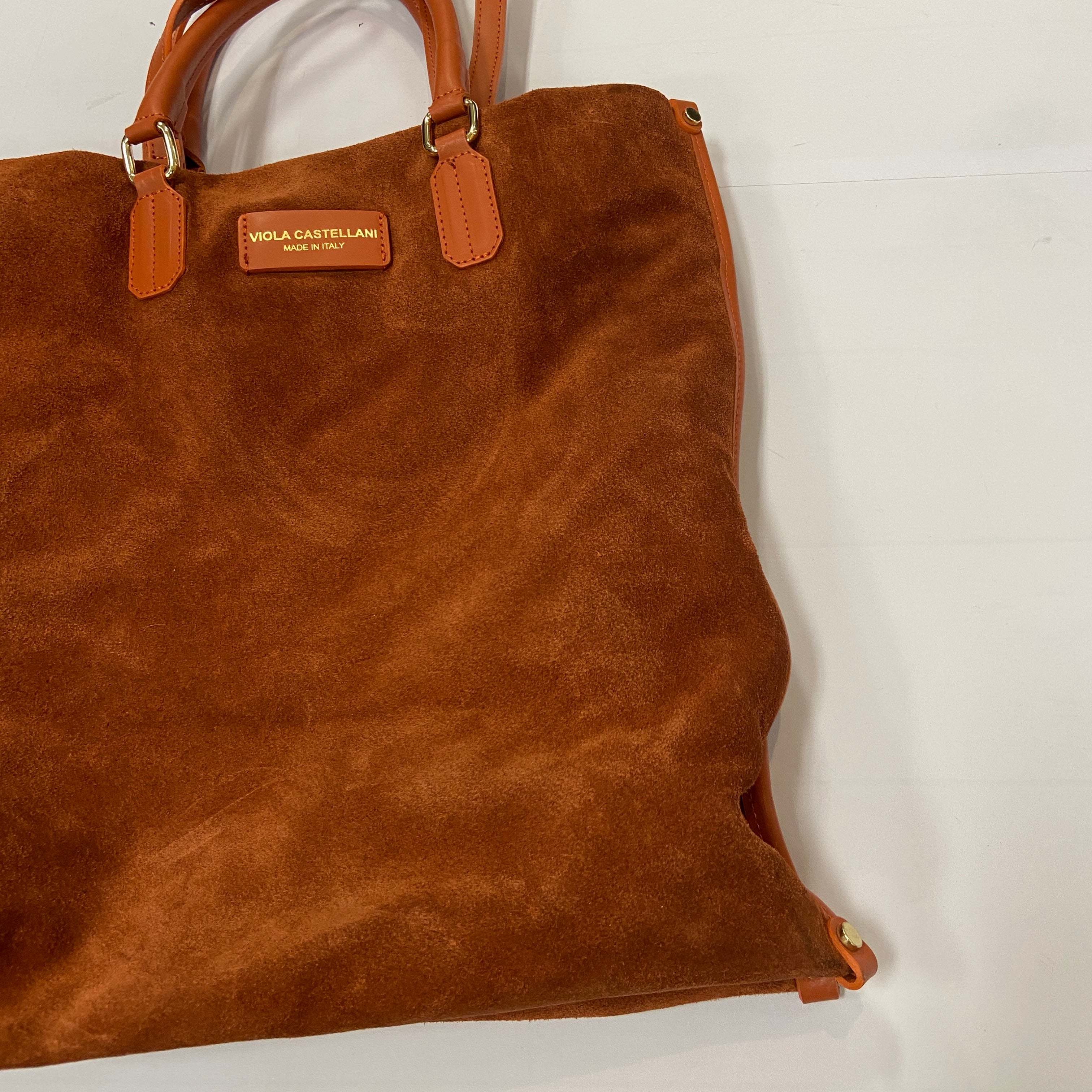 Handbag Leather By Clothes Mentor, Size: Large