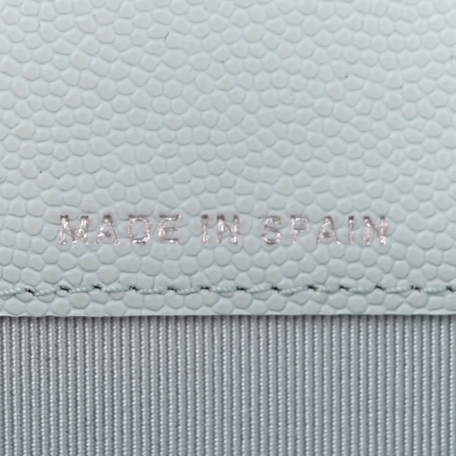 Caviar Quilted Flap Card Holder Wallet Light Blue