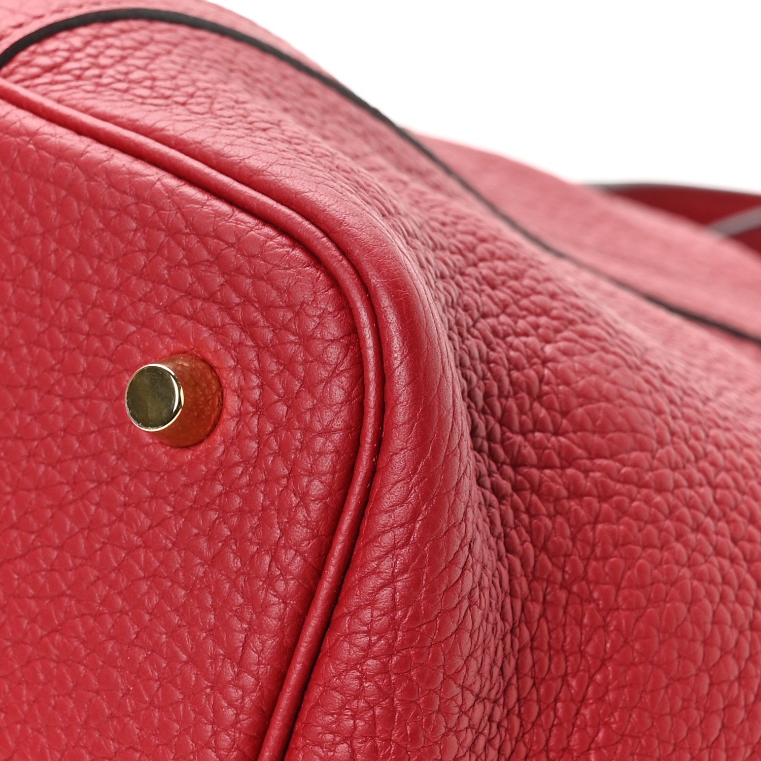 Taurillon Clemence Picotin Lock 22 MM Rouge Grenat