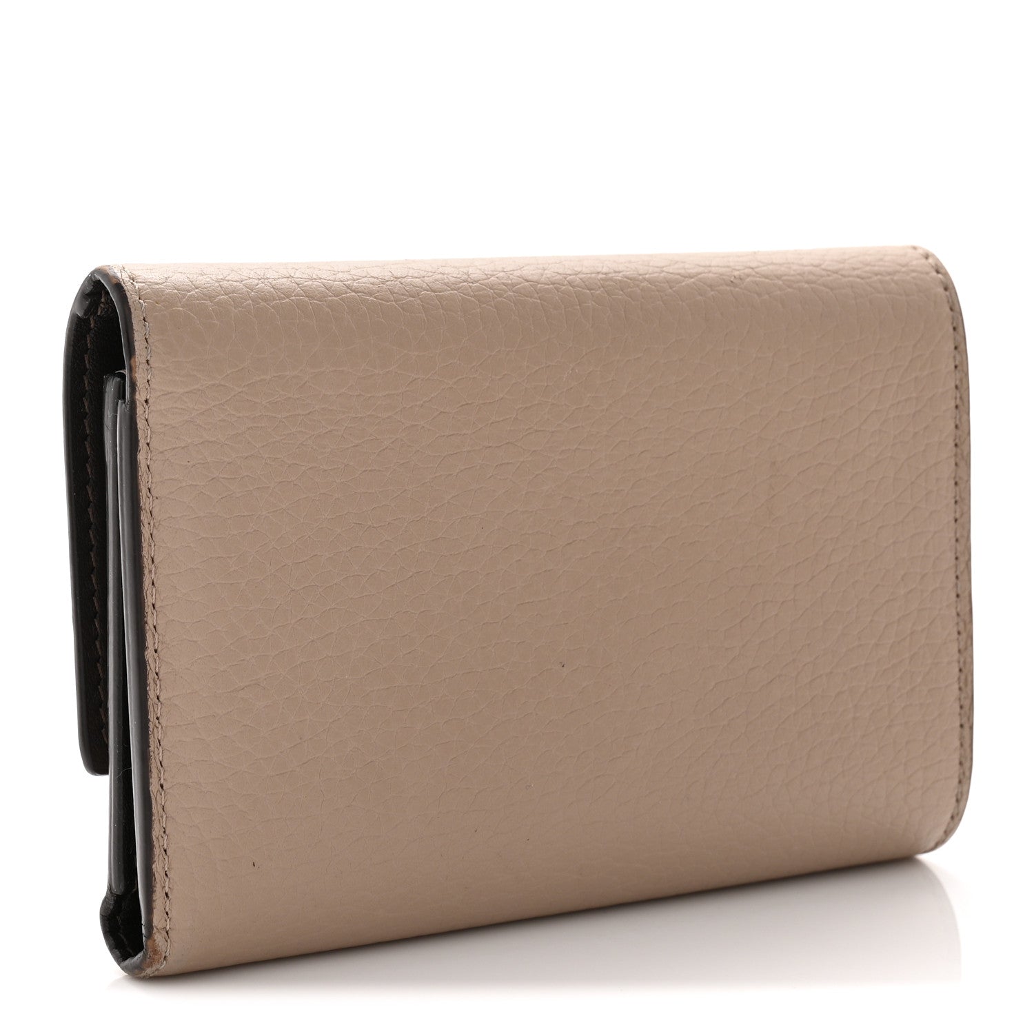 Taurillon Capucines Compact Wallet Galet