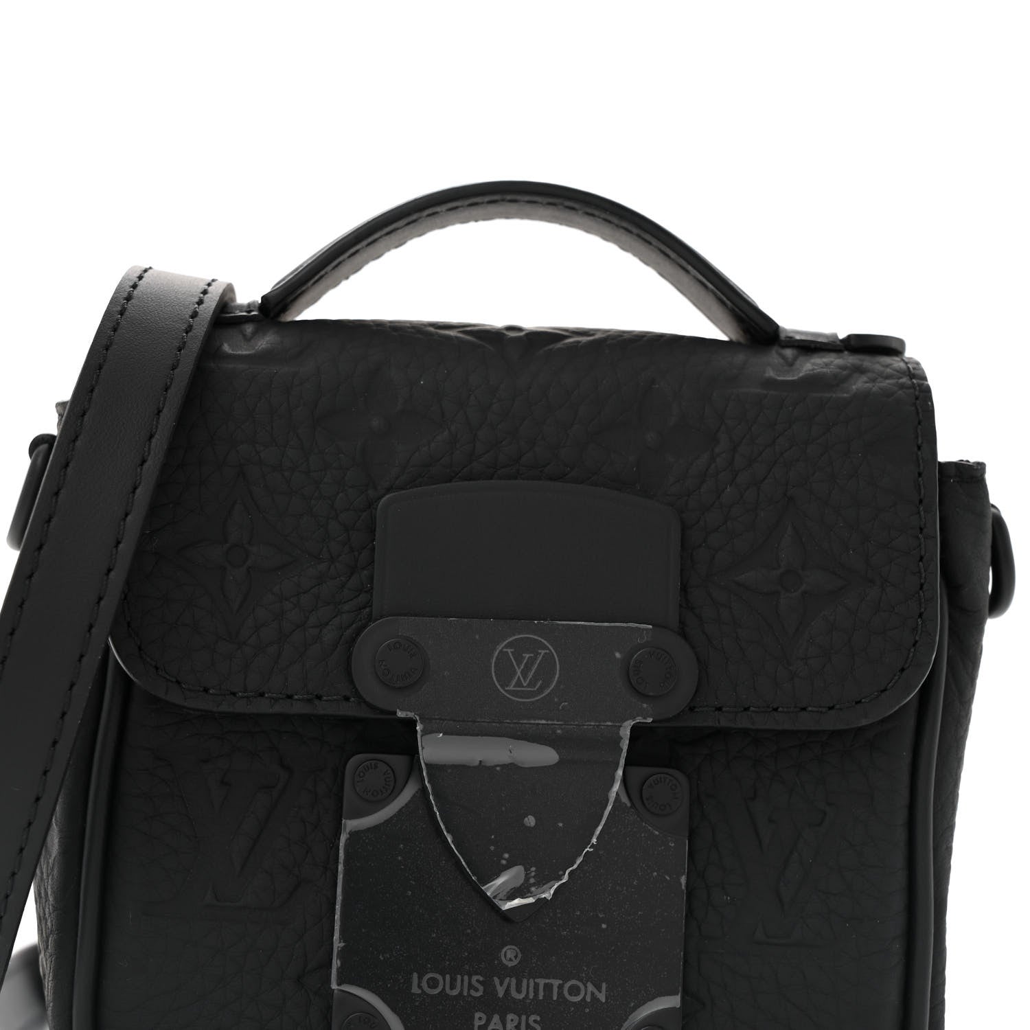 Taurillon Monogram Pico S Lock Ultra Black